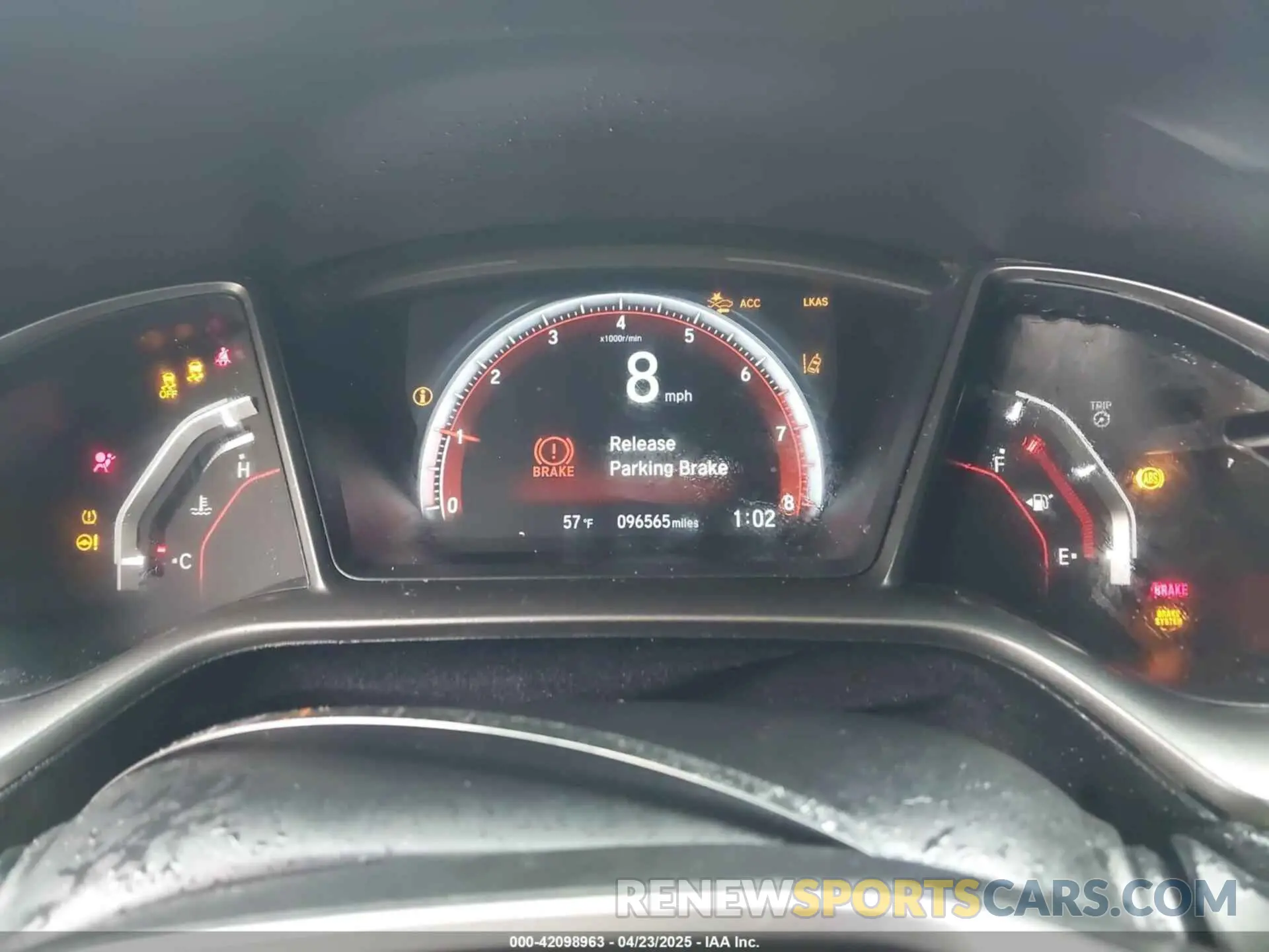 7 fotografías del automóvil dañado 2HGFC1E57LH700272 HONDA CIVIC SI 2020
