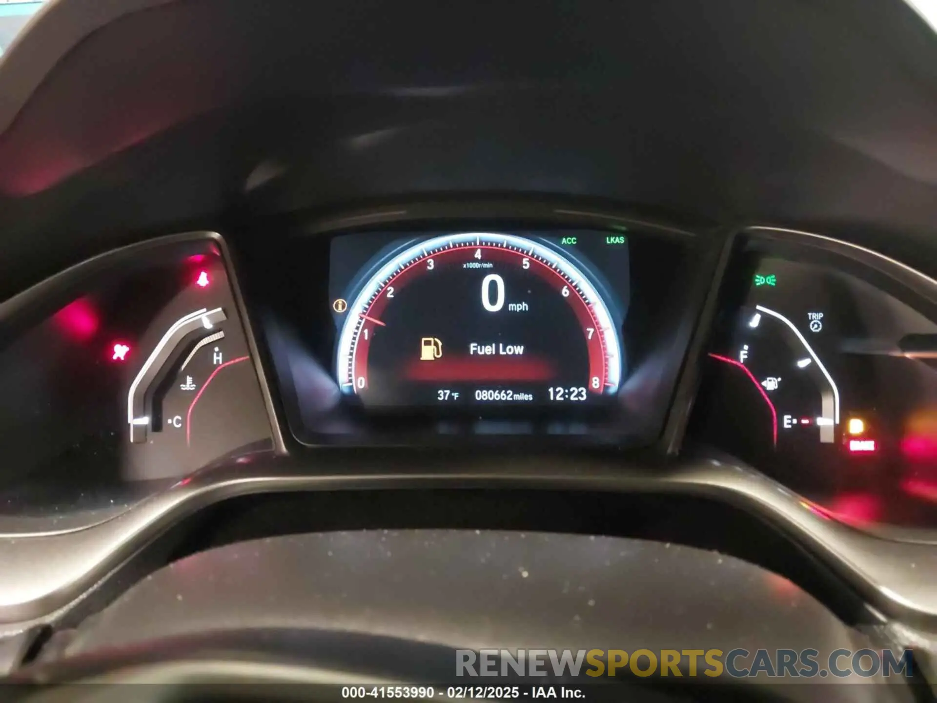 7 fotografías del automóvil dañado 2HGFC1E58LH700099 HONDA CIVIC SI 2020