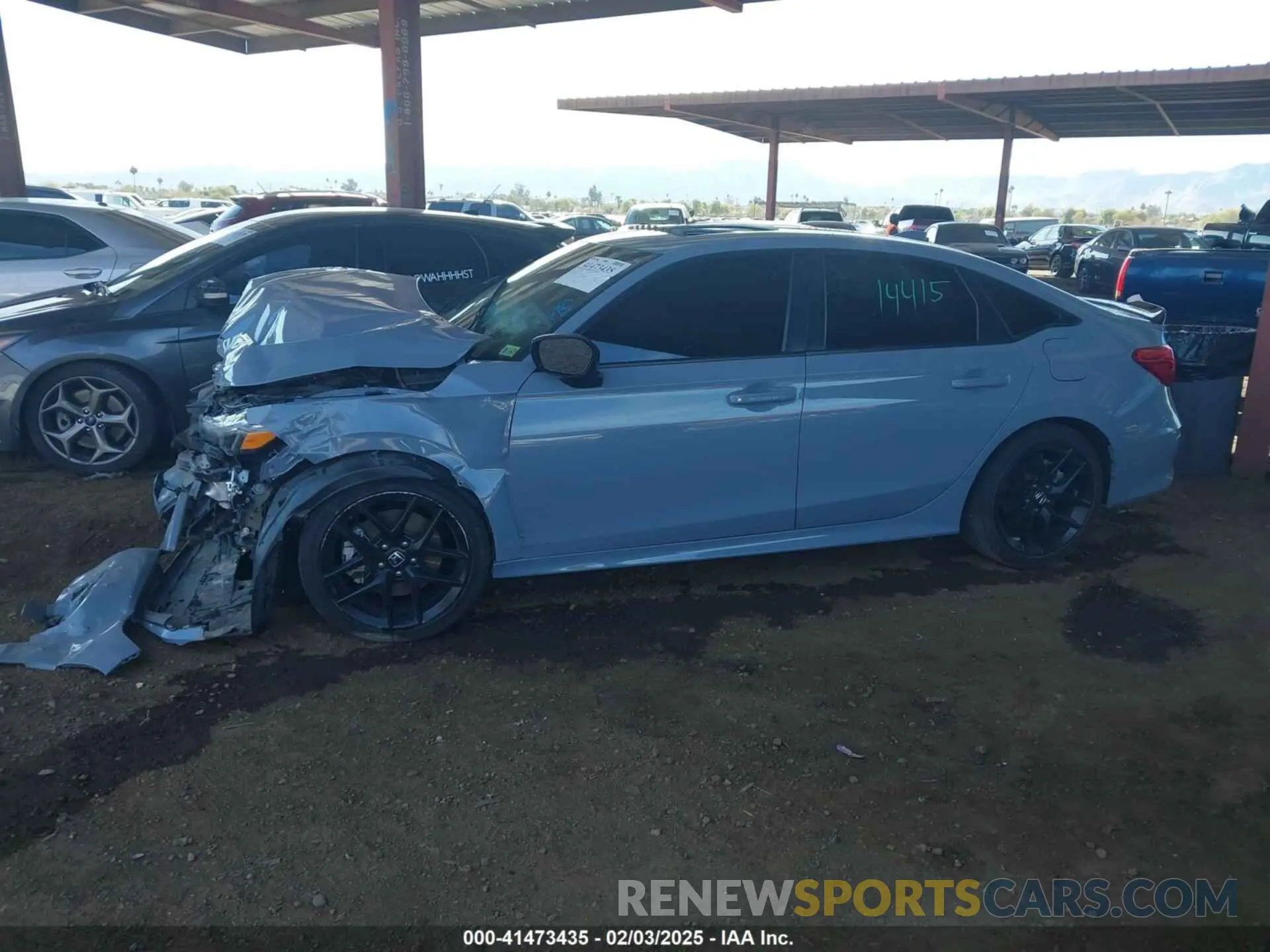 14 fotografías del automóvil dañado 2HGFE1E58NH473302 HONDA CIVIC SI 2022
