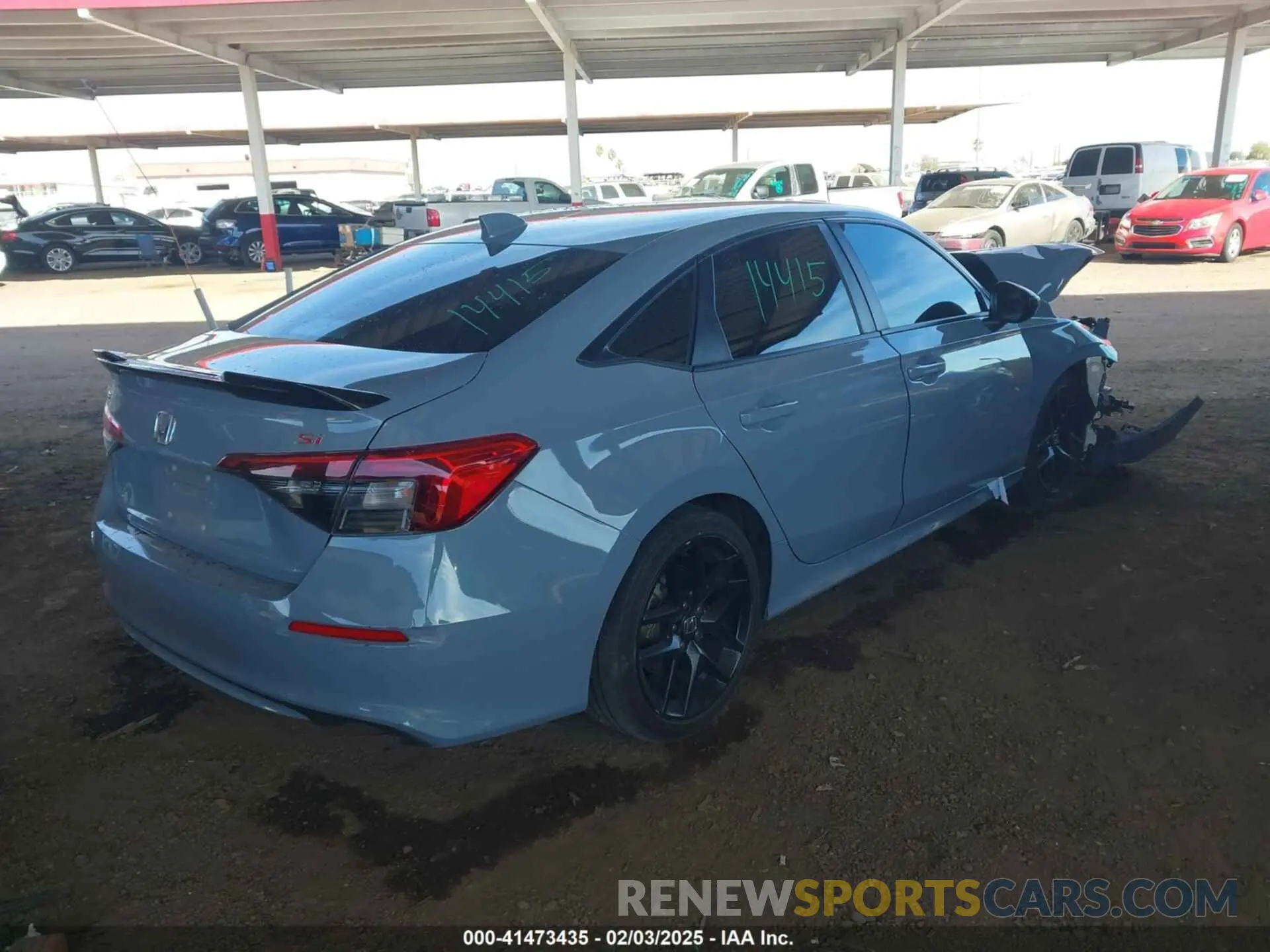 4 fotografías del automóvil dañado 2HGFE1E58NH473302 HONDA CIVIC SI 2022