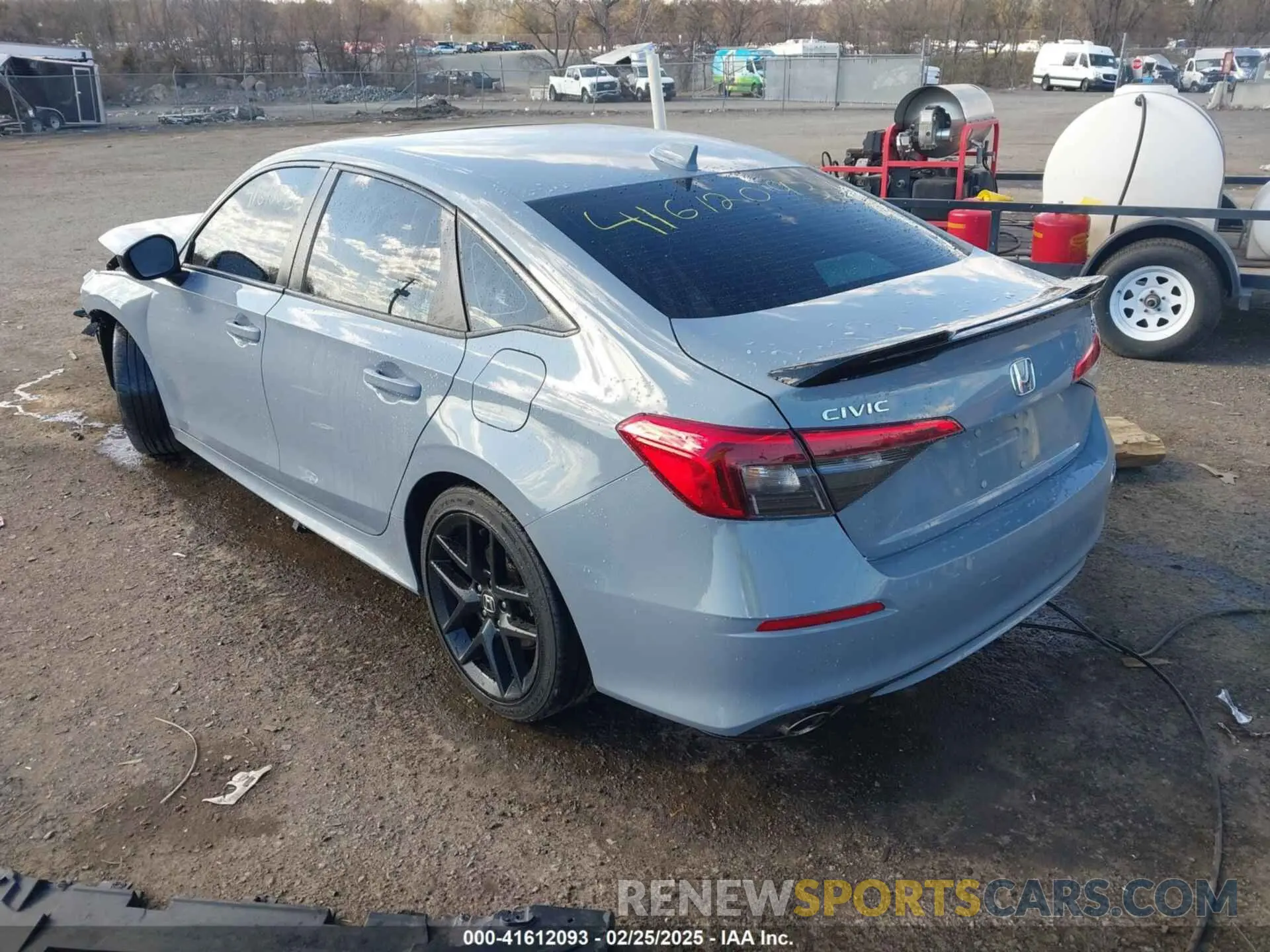 3 fotografías del automóvil dañado 2HGFE1E58NH477656 HONDA CIVIC SI 2022
