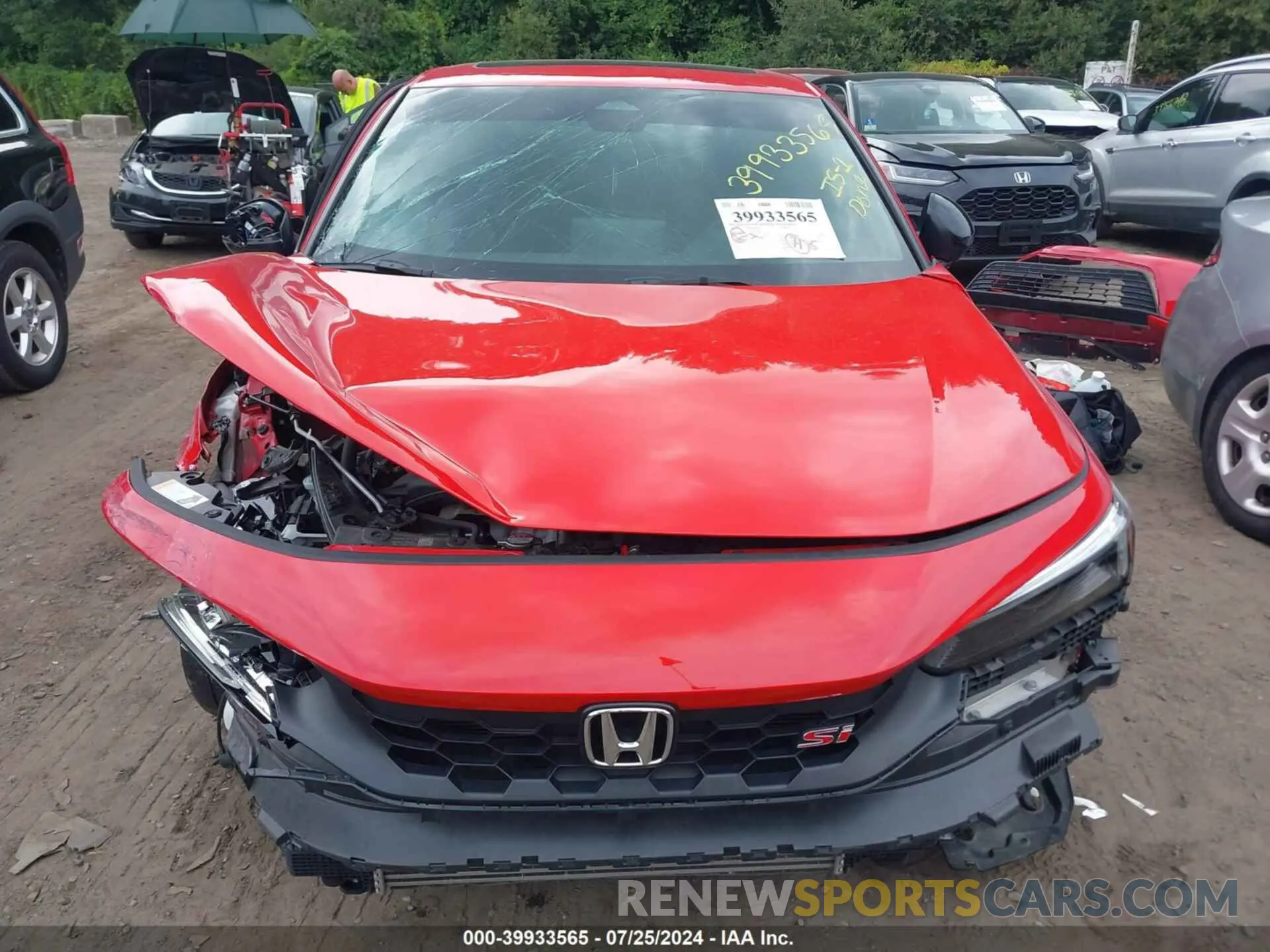 12 fotografías del automóvil dañado 2HGFE1E59NH474782 HONDA CIVIC SI 2022