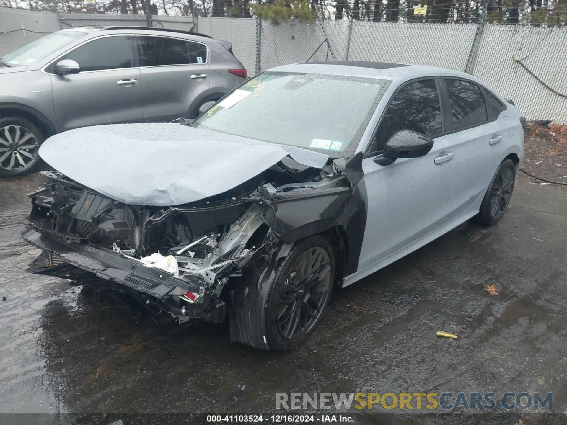 2 fotografías del automóvil dañado 2HGFE1E53PH470472 HONDA CIVIC SI 2023