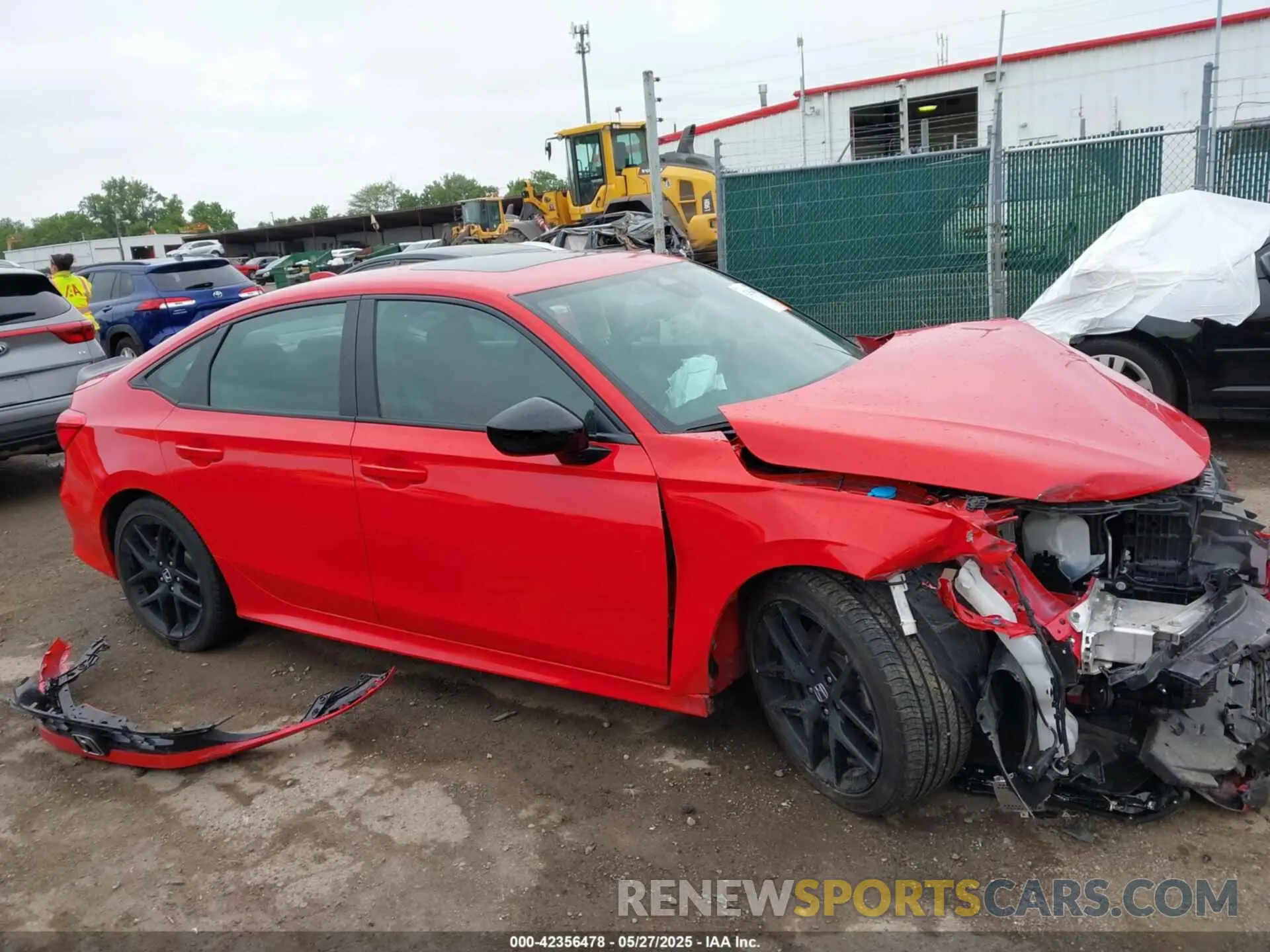 14 fotografías del automóvil dañado 2HGFE1E55RH473456 HONDA CIVIC SI 2024