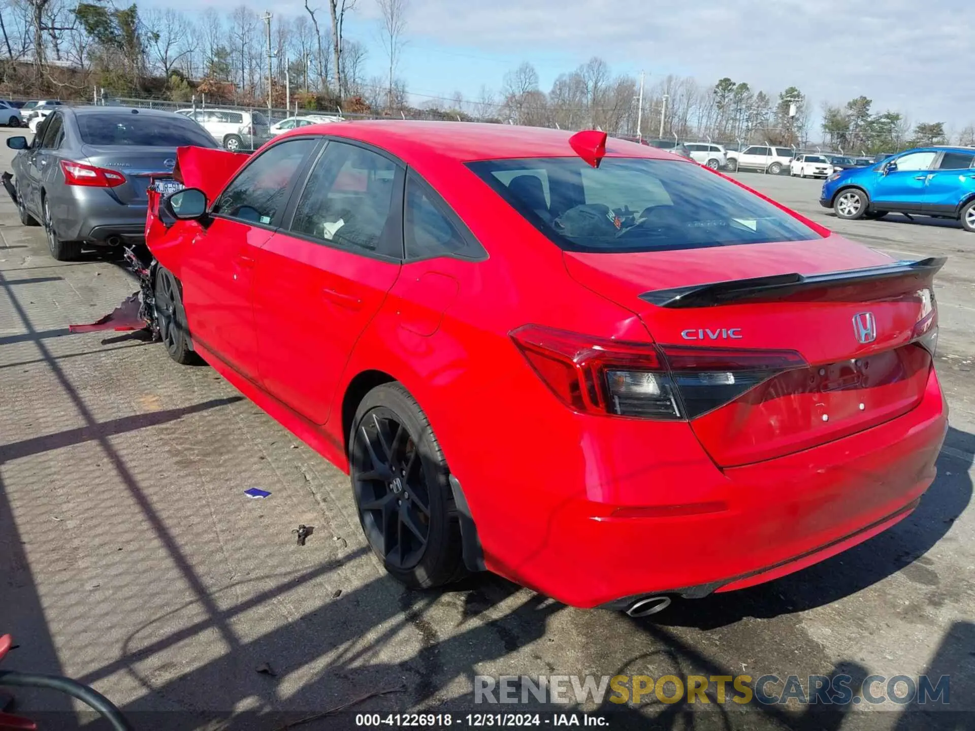 3 fotografías del automóvil dañado 2HGFE1E56RH475619 HONDA CIVIC SI 2024