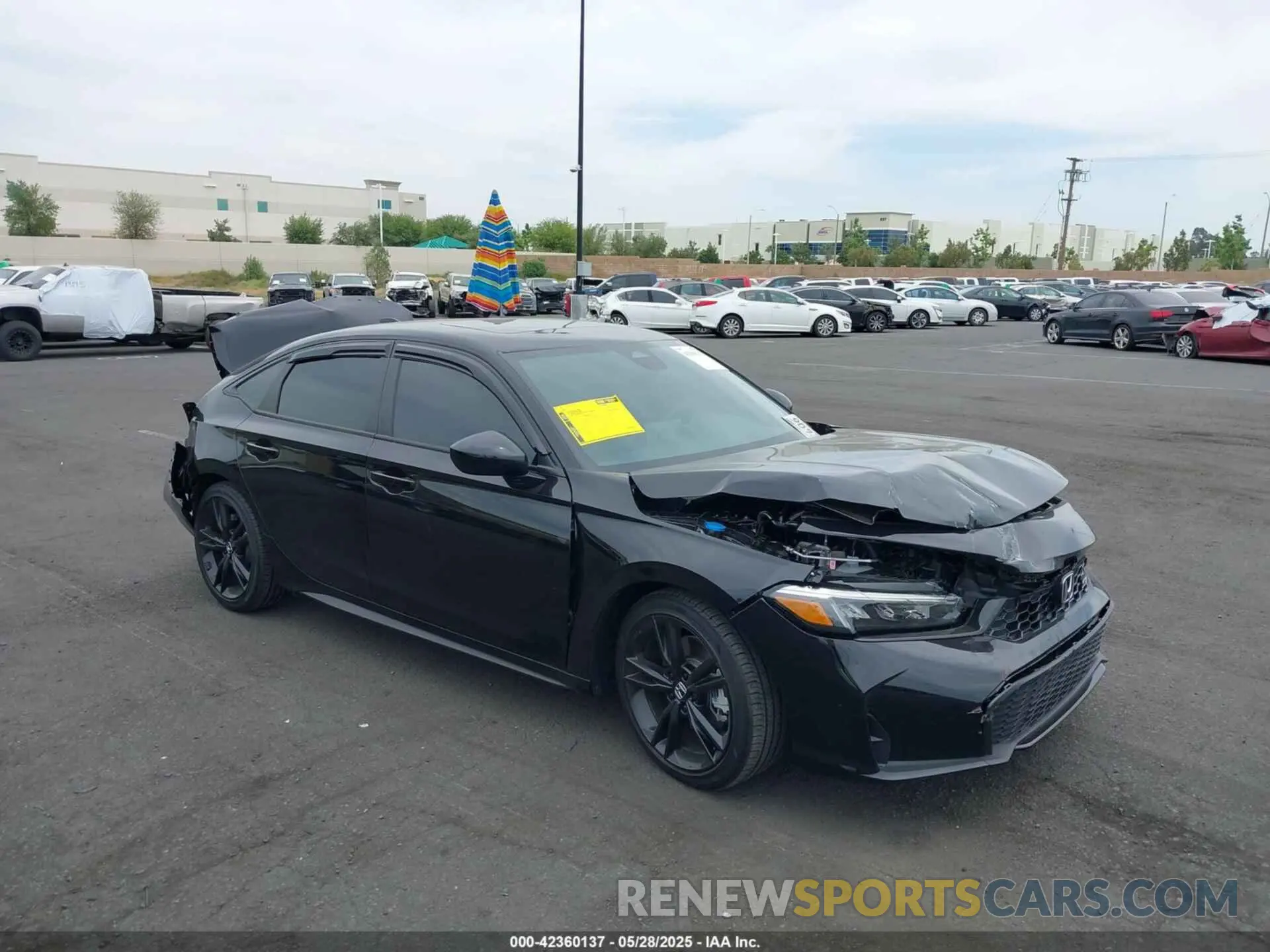 6 fotografías del automóvil dañado 2HGFE1E57SH475215 HONDA CIVIC SI 2025