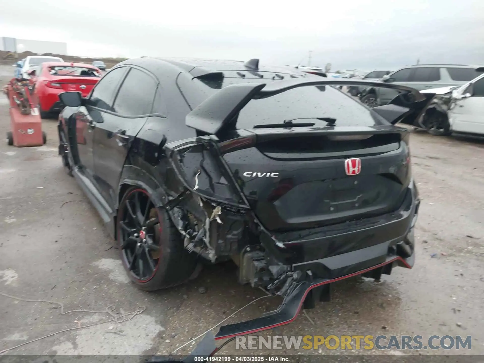 3 fotografías del automóvil dañado SHHFK8G72KU205747 HONDA CIVIC TYPE R 2019