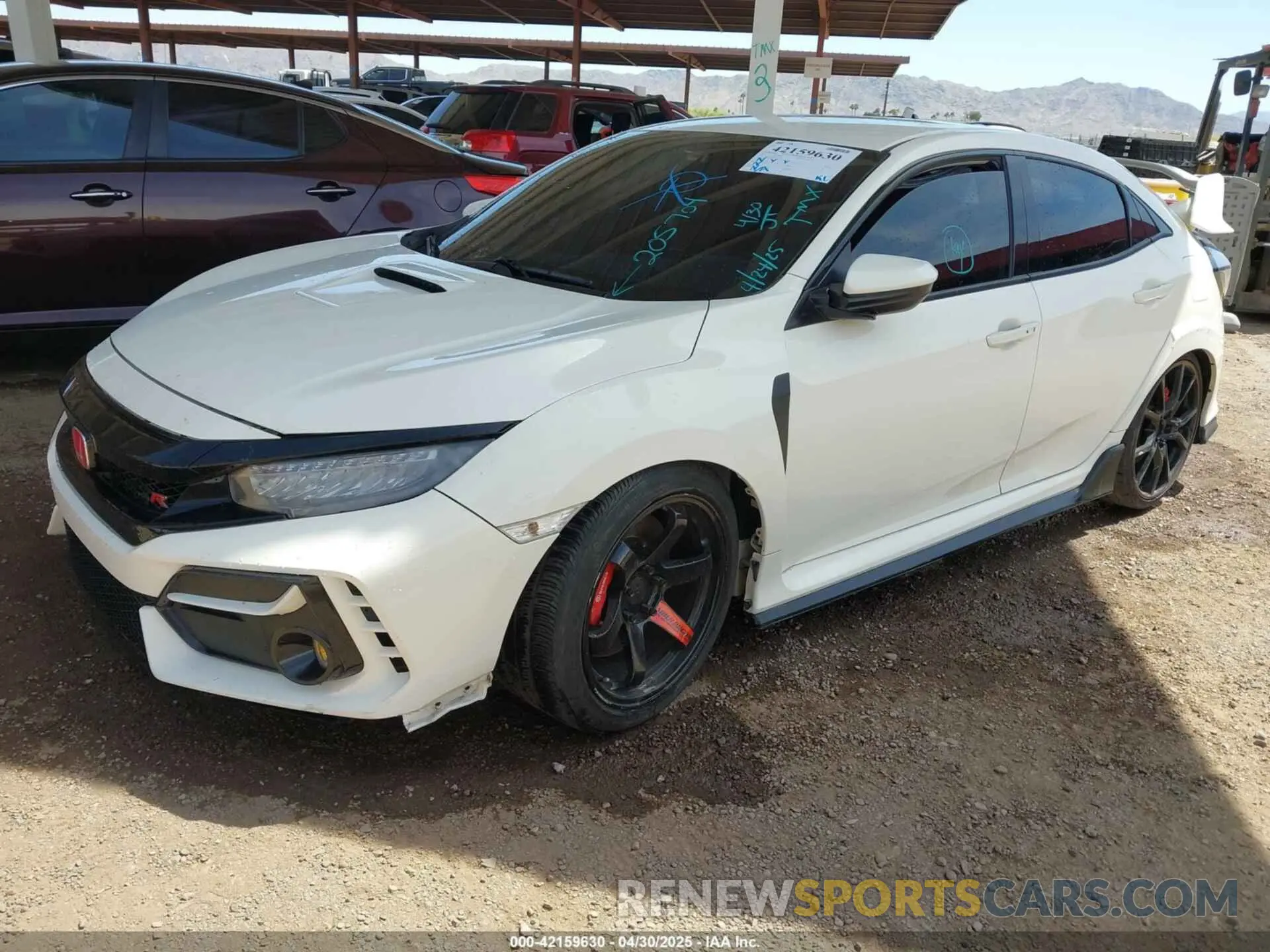 2 fotografías del automóvil dañado SHHFK8G76KU205704 HONDA CIVIC TYPE R 2019