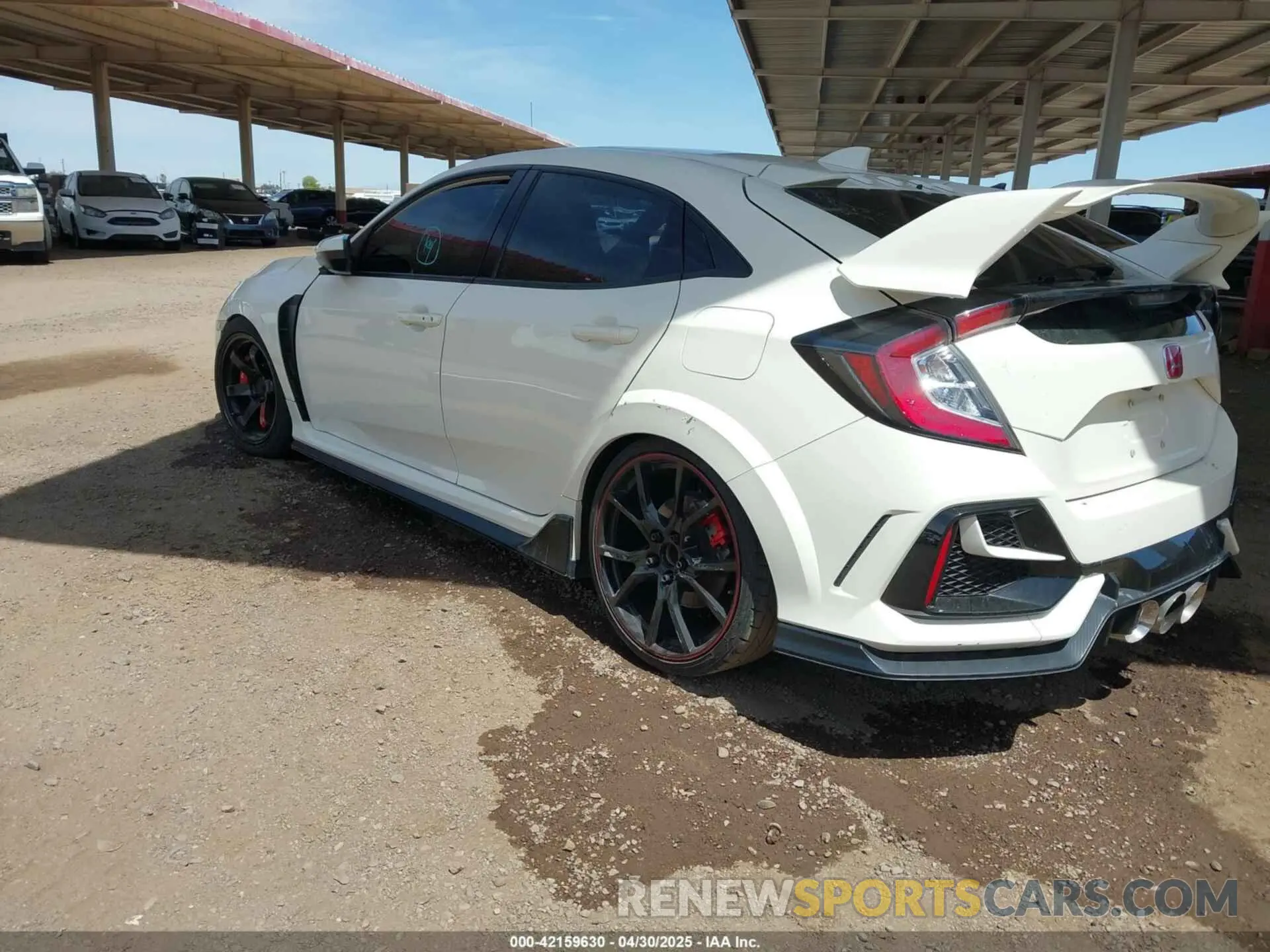 3 fotografías del automóvil dañado SHHFK8G76KU205704 HONDA CIVIC TYPE R 2019