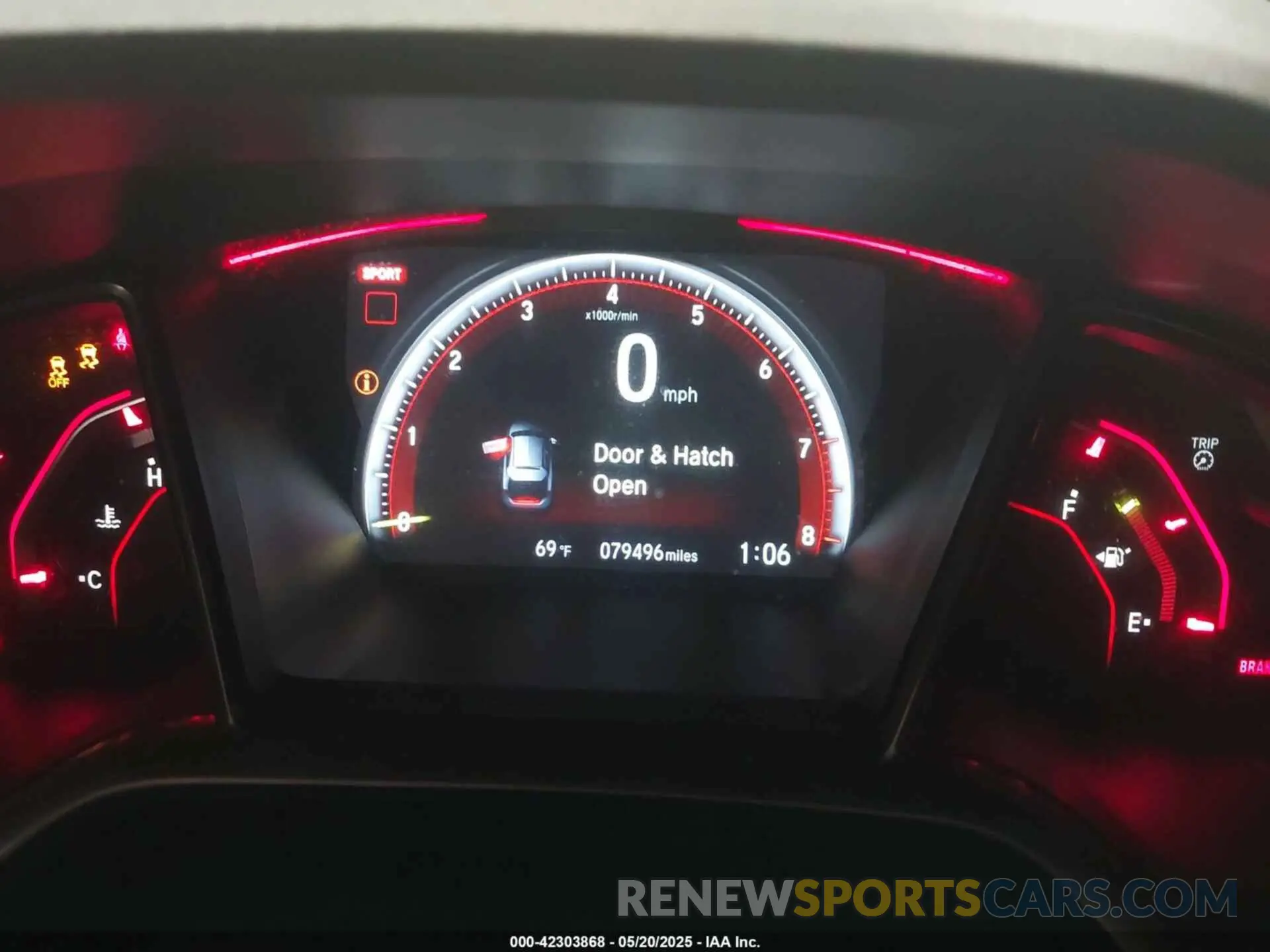7 fotografías del automóvil dañado SHHFK8G79KU202943 HONDA CIVIC TYPE R 2019