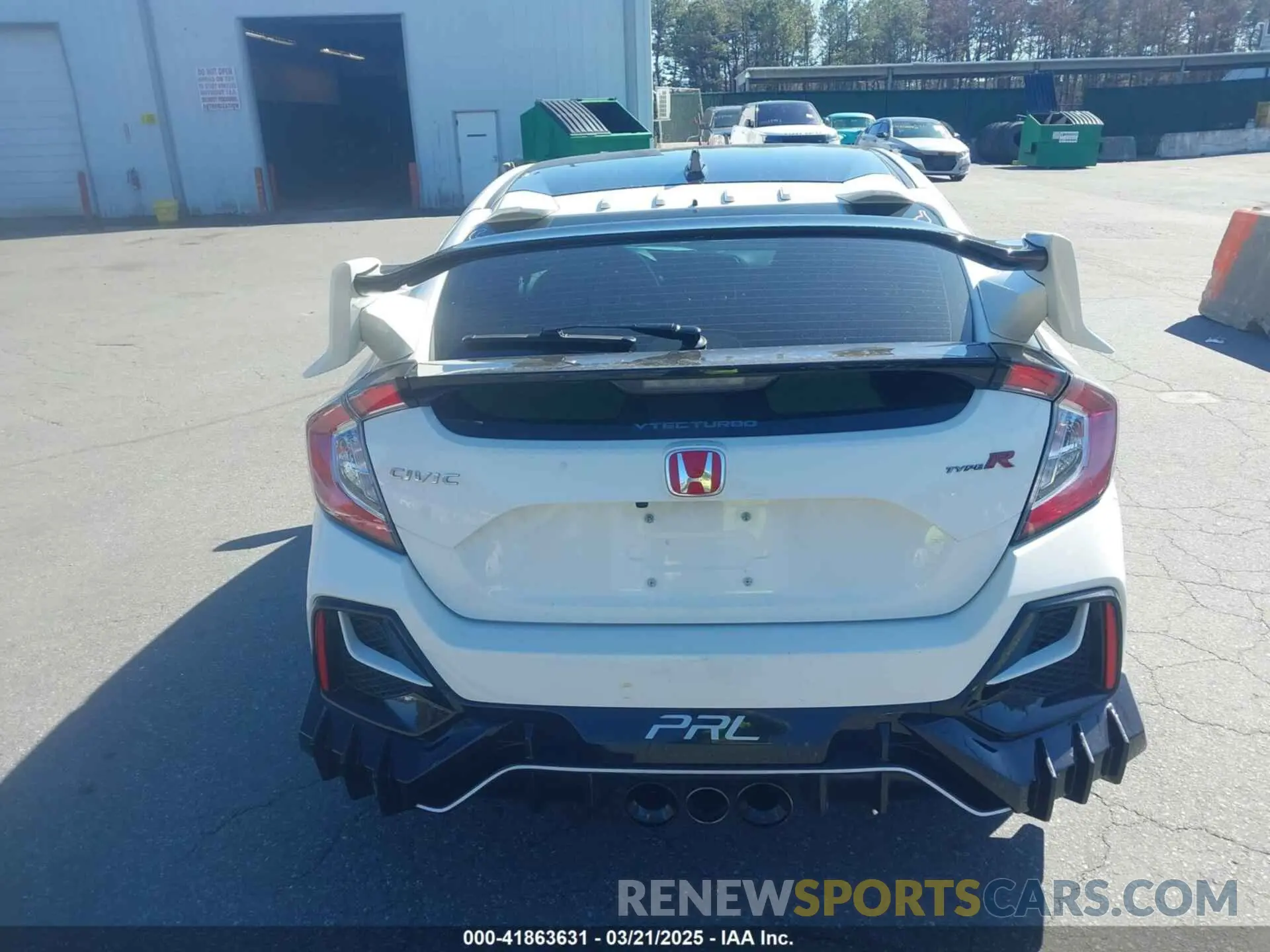 16 fotografías del automóvil dañado SHHFK8G70L4201682 HONDA CIVIC TYPE R 2020