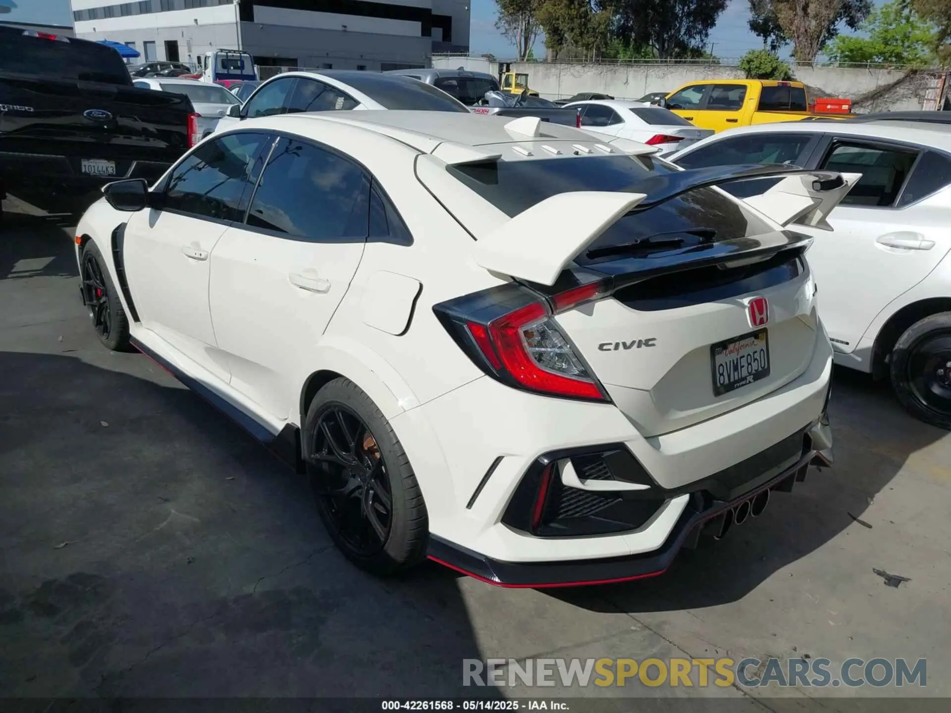 3 fotografías del automóvil dañado SHHFK8G75MU201985 HONDA CIVIC TYPE R 2021