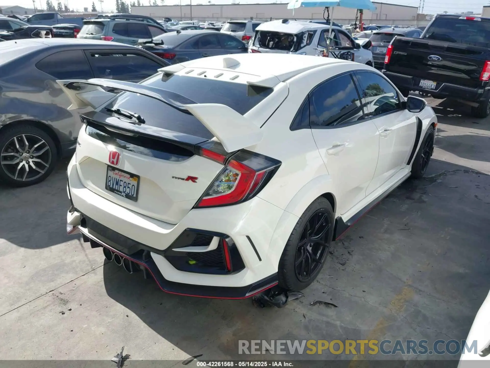 4 fotografías del automóvil dañado SHHFK8G75MU201985 HONDA CIVIC TYPE R 2021