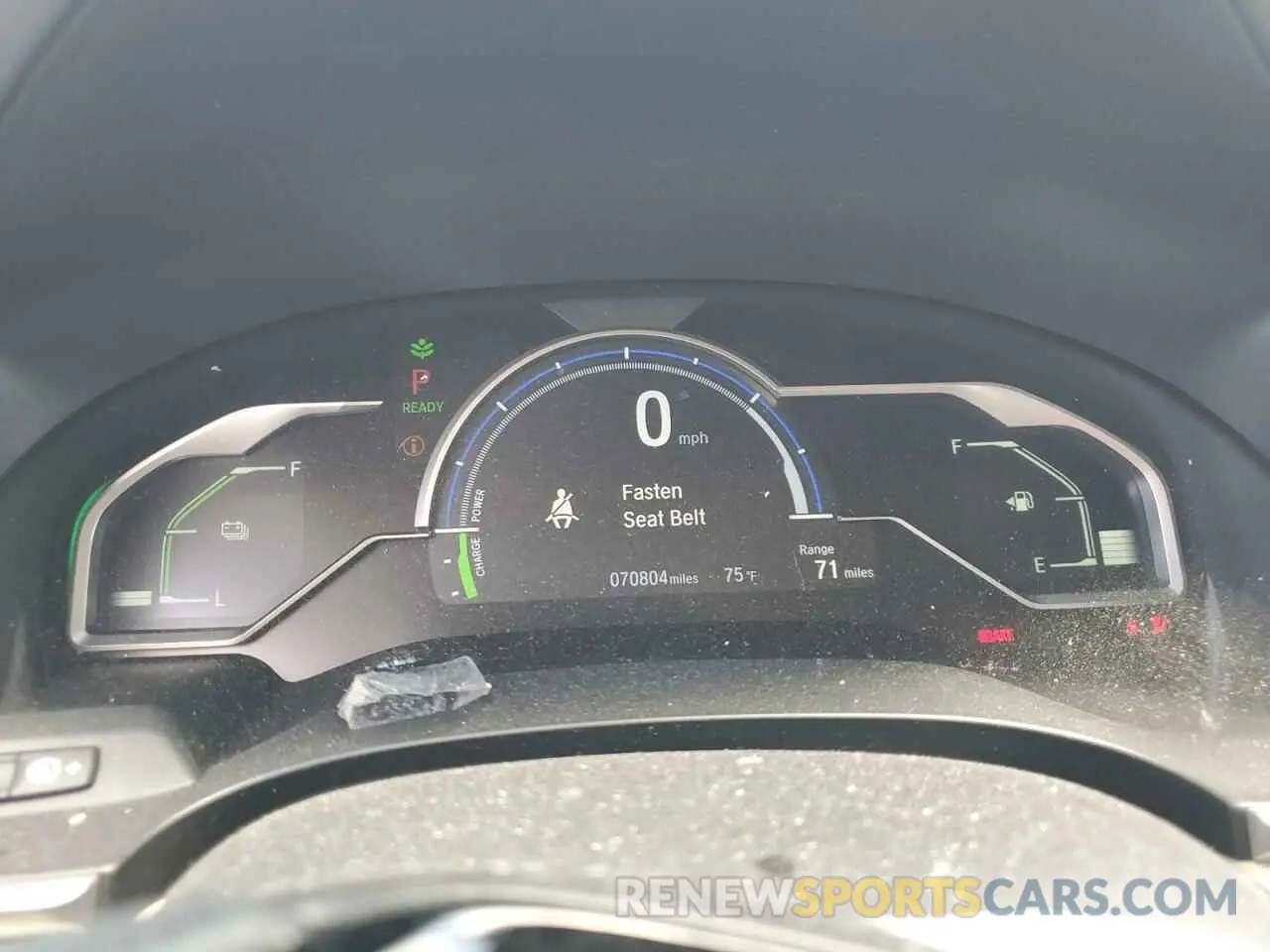 9 fotografías del automóvil dañado JHMZC5F10KC004142 HONDA CLARITY 2019