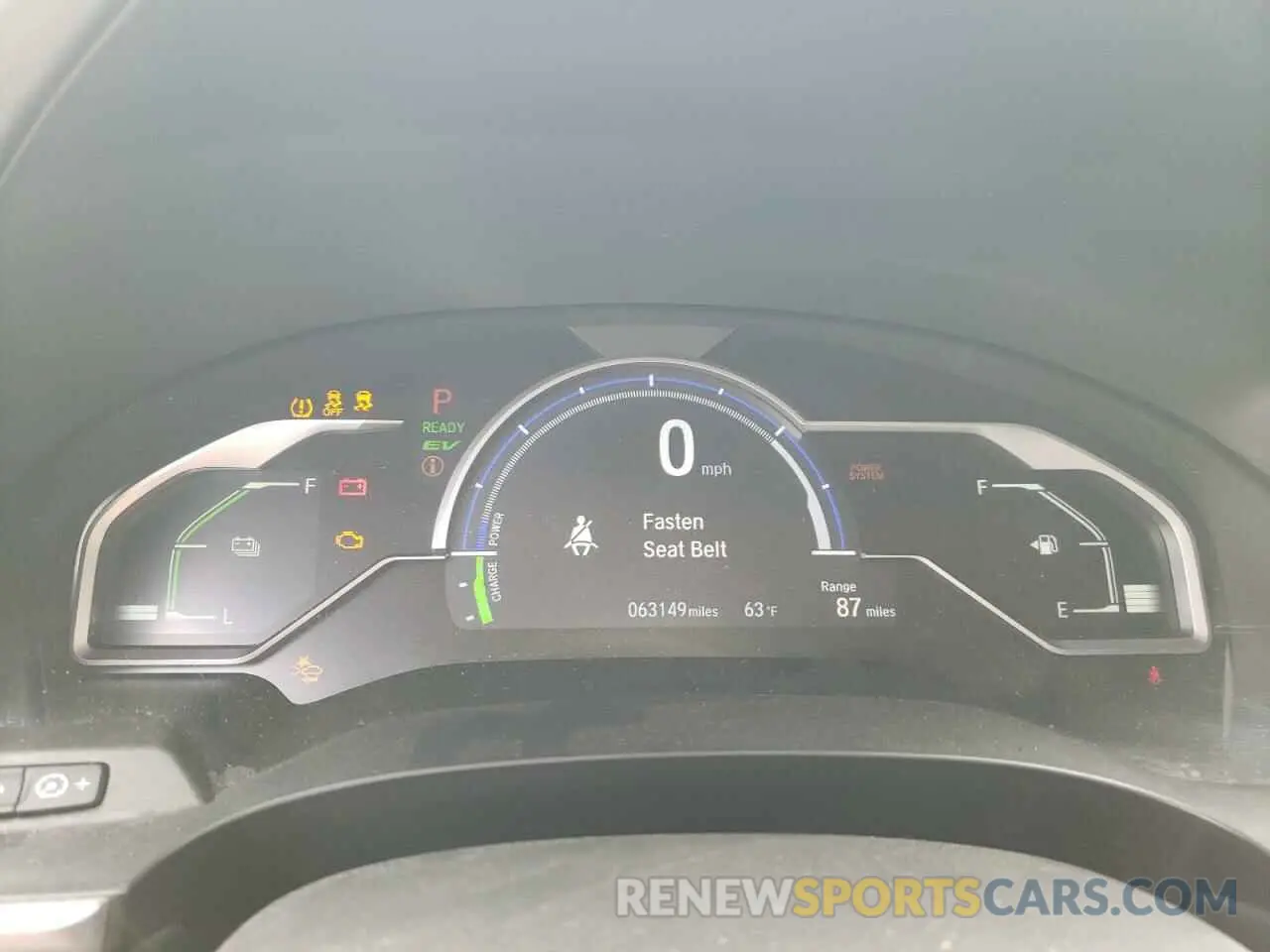 9 fotografías del automóvil dañado JHMZC5F12KC005518 HONDA CLARITY 2019
