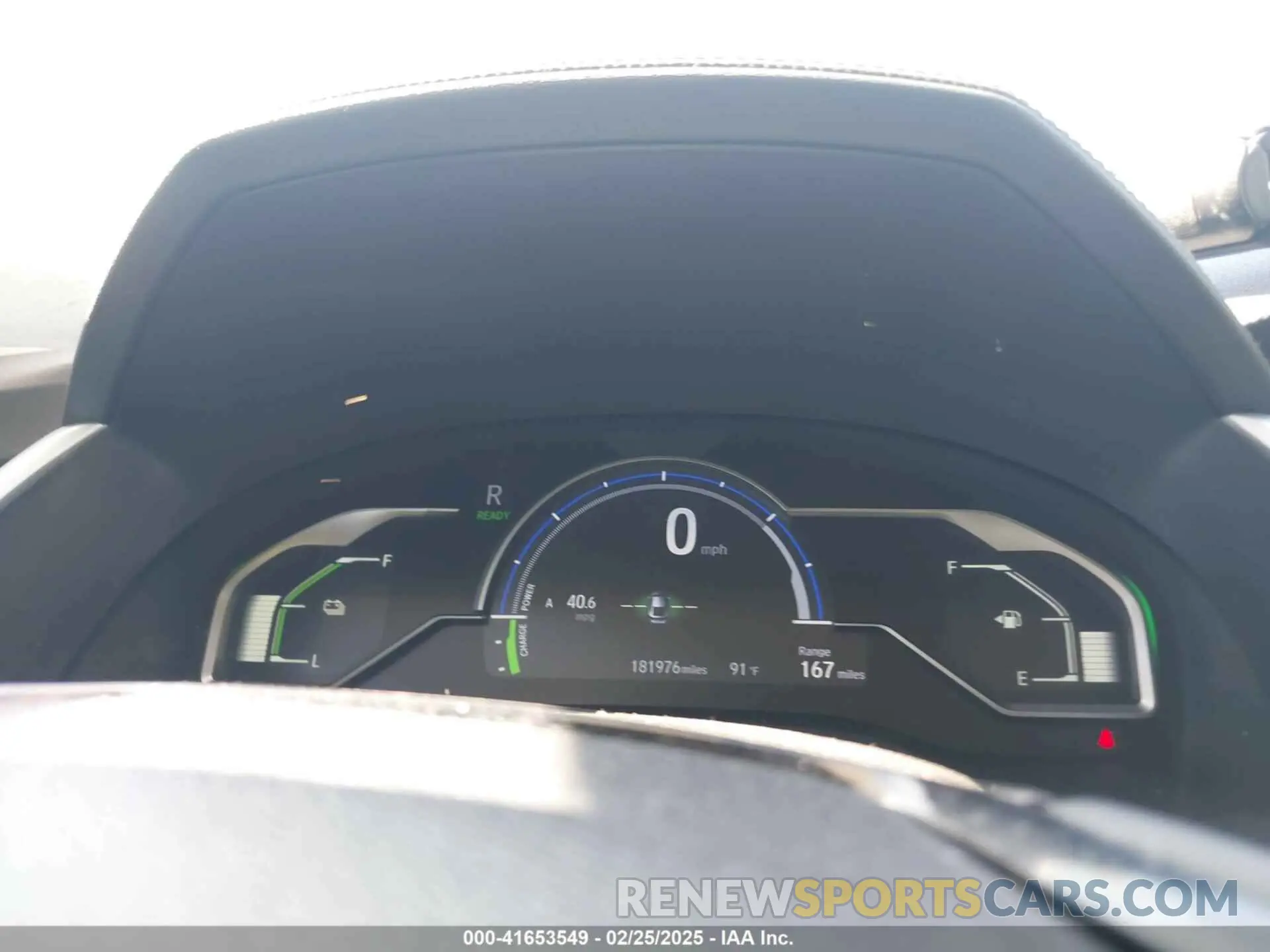 7 fotografías del automóvil dañado JHMZC5F31KC001168 HONDA CLARITY PLUG-IN HYBRID 2019