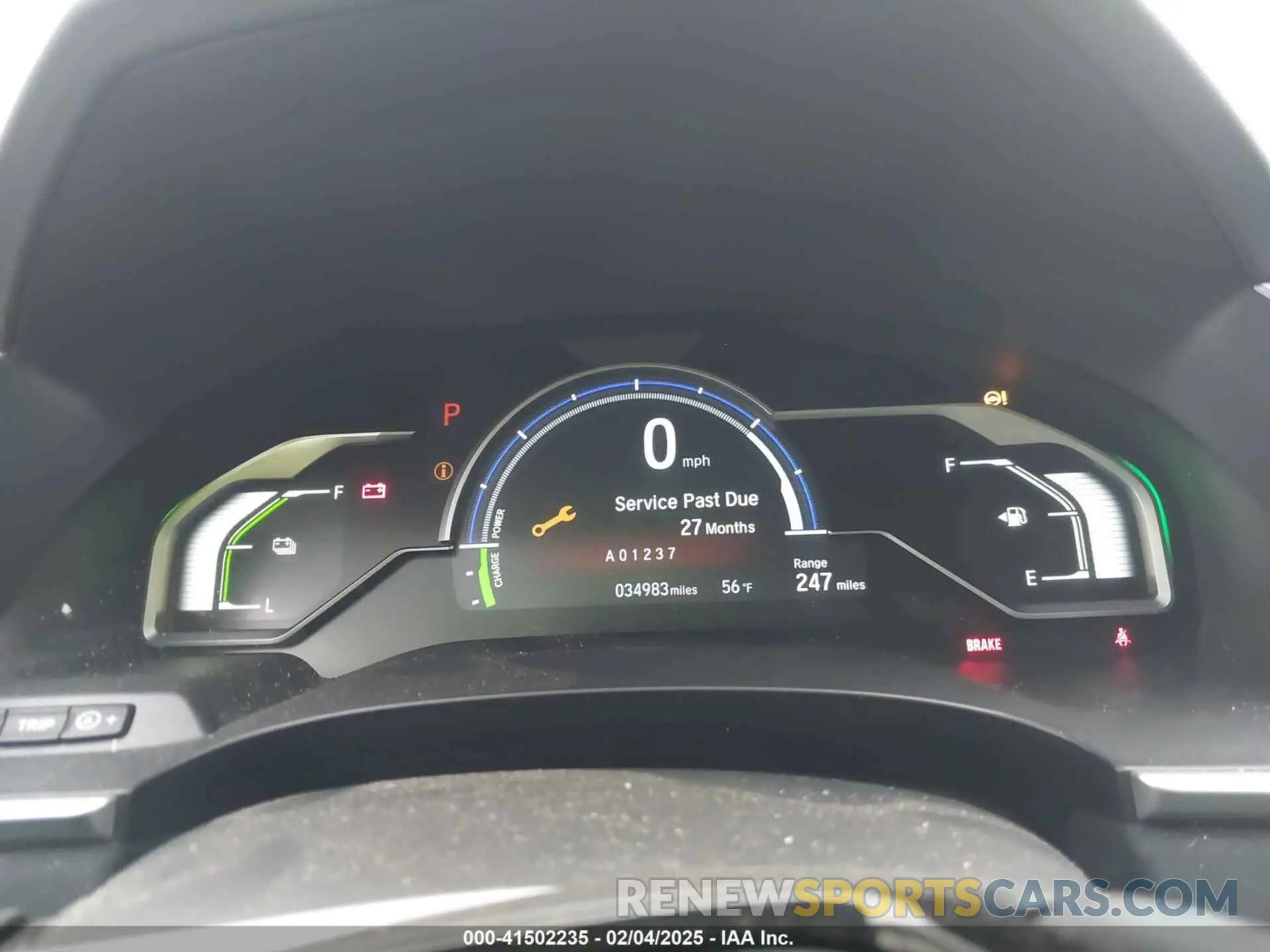 7 fotografías del automóvil dañado JHMZC5F36KC000792 HONDA CLARITY PLUG-IN HYBRID 2019