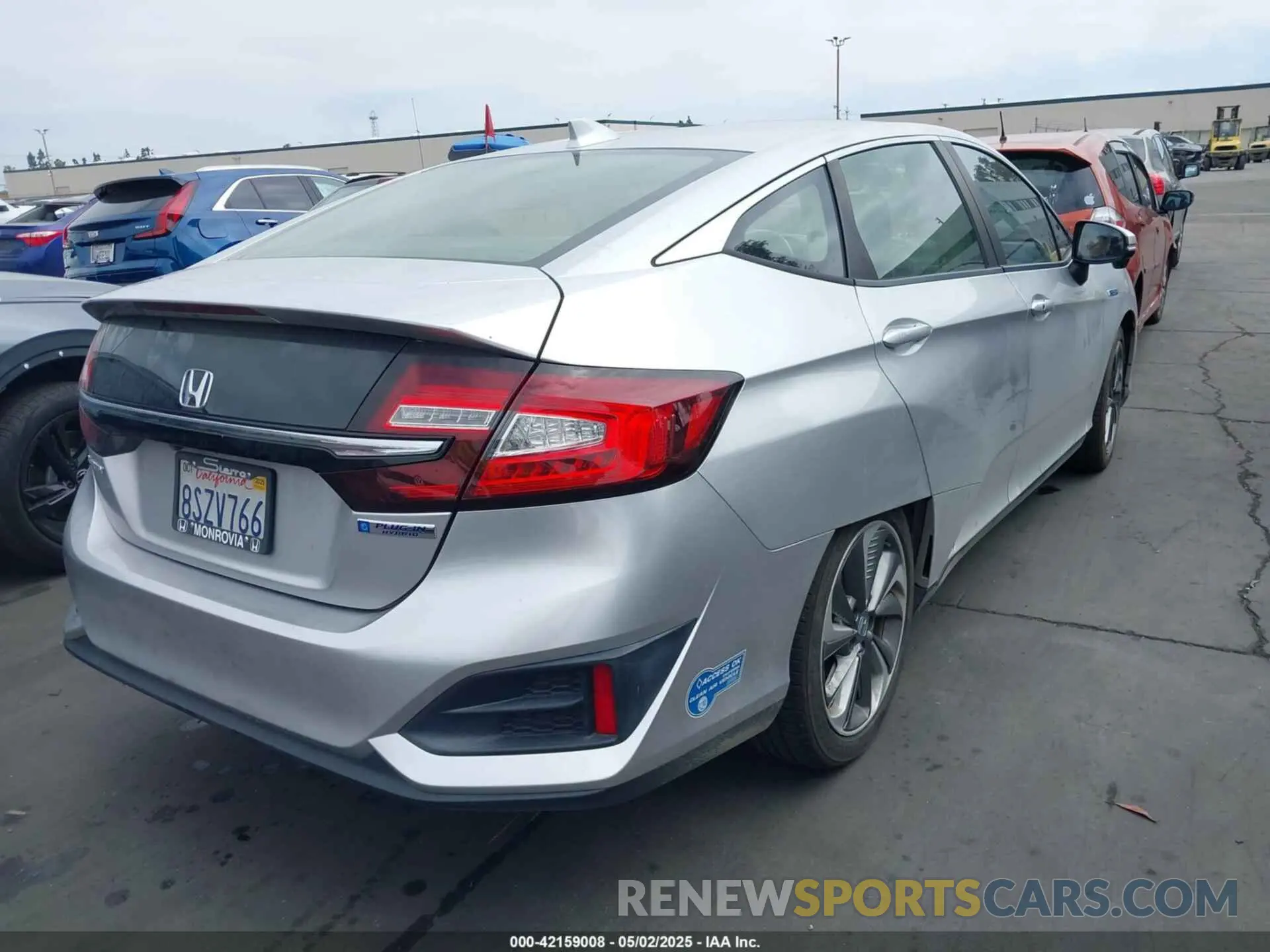 4 fotografías del automóvil dañado JHMZC5F16LC002204 HONDA CLARITY PLUG-IN HYBRID 2020