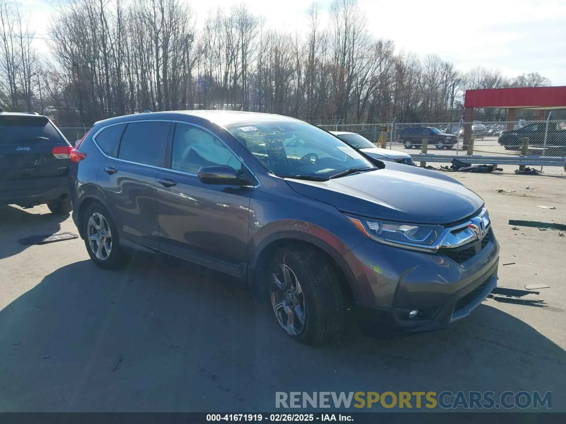 1 fotografías del automóvil dañado 2HKRW1H55KH507199 HONDA CR-V 2019