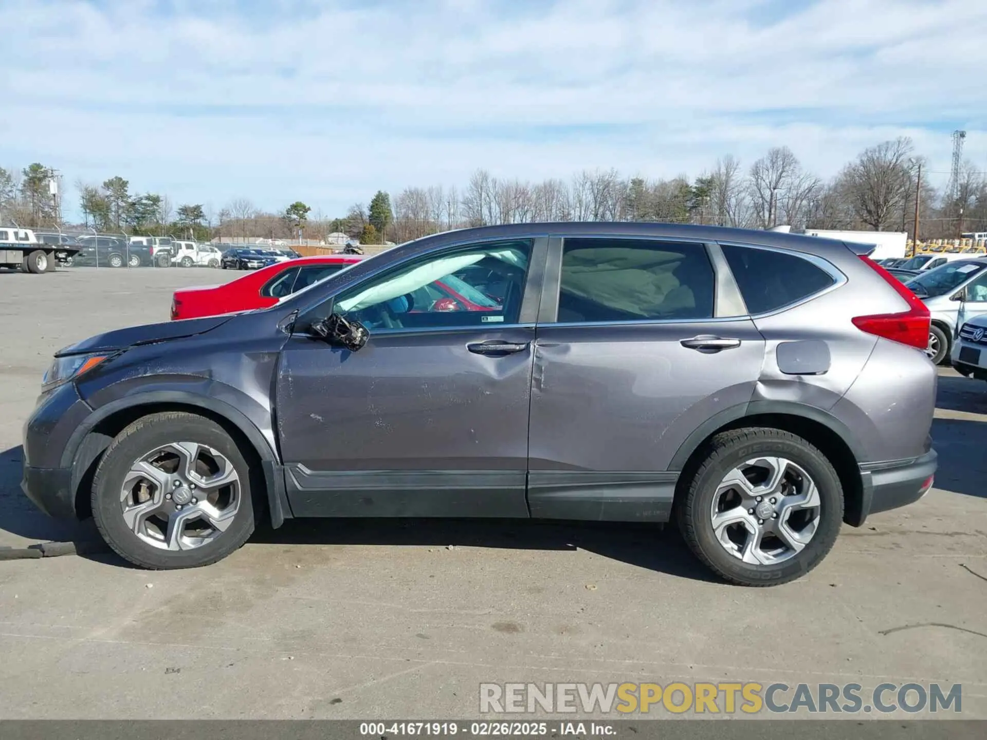 14 fotografías del automóvil dañado 2HKRW1H55KH507199 HONDA CR-V 2019