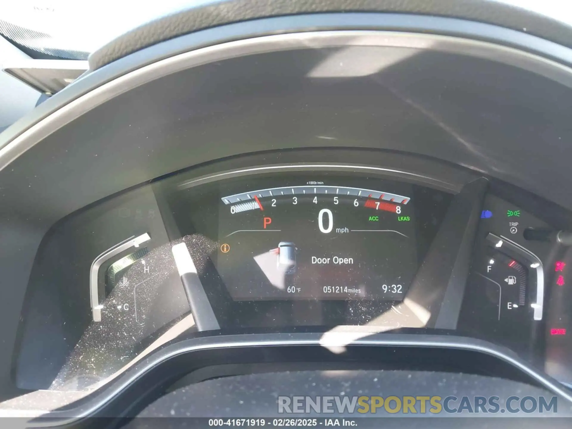 7 fotografías del automóvil dañado 2HKRW1H55KH507199 HONDA CR-V 2019