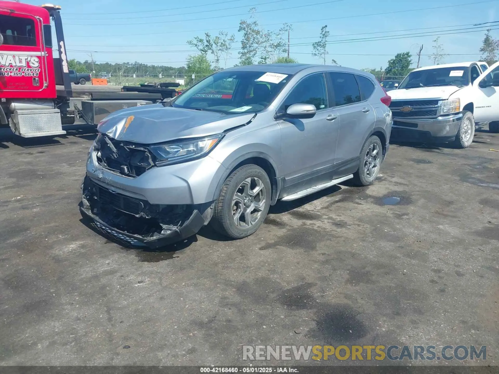 2 fotografías del automóvil dañado 2HKRW1H55KH515531 HONDA CR-V 2019