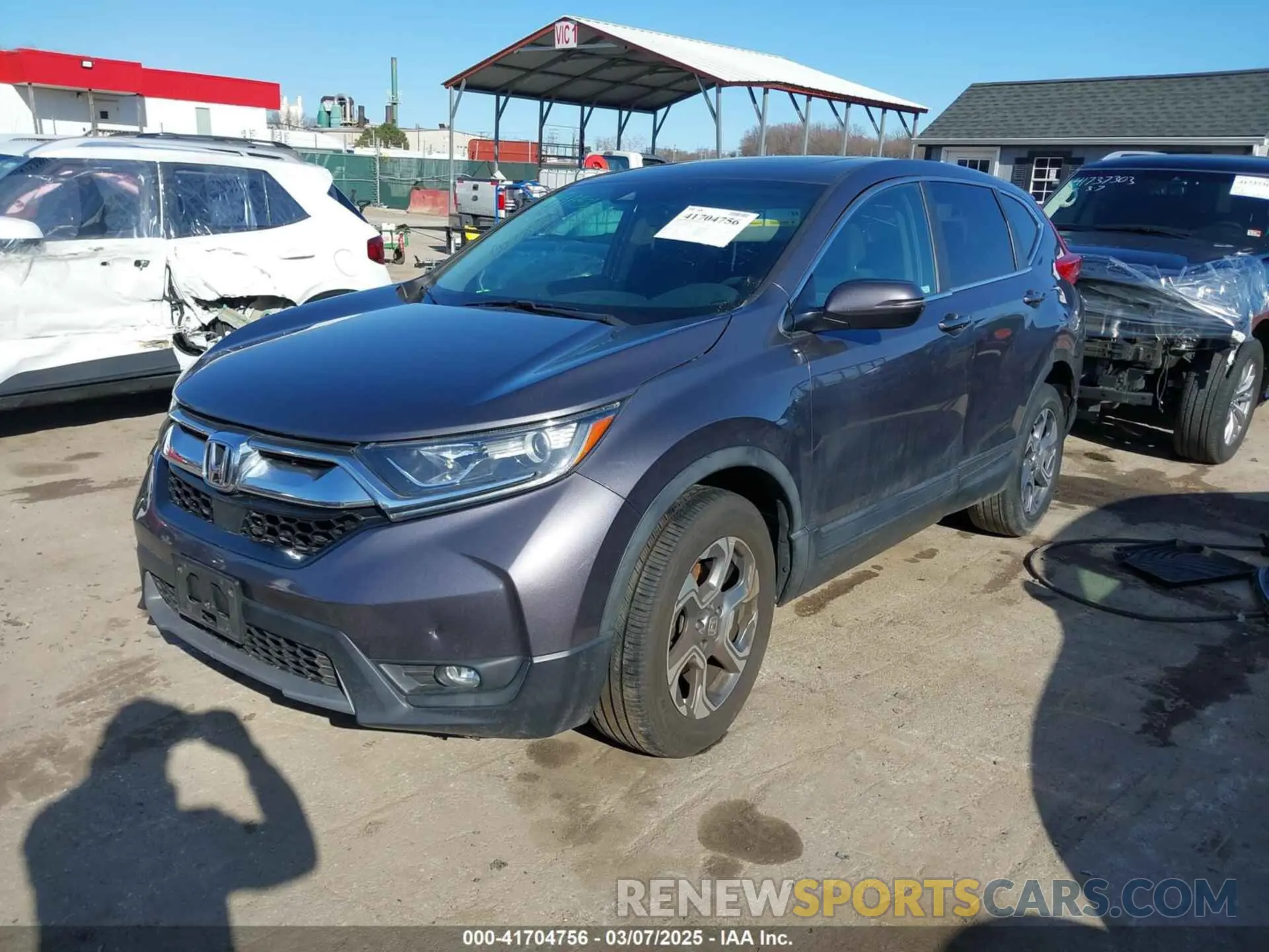 2 fotografías del automóvil dañado 2HKRW2H50KH637316 HONDA CR-V 2019