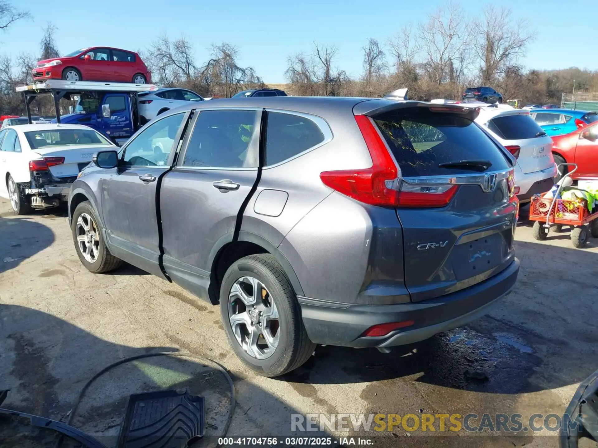 3 fotografías del automóvil dañado 2HKRW2H50KH637316 HONDA CR-V 2019