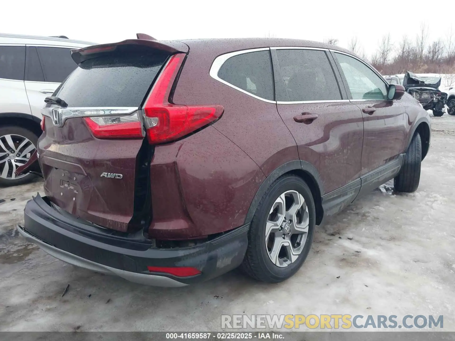 4 fotografías del automóvil dañado 2HKRW2H54KH620731 HONDA CR-V 2019