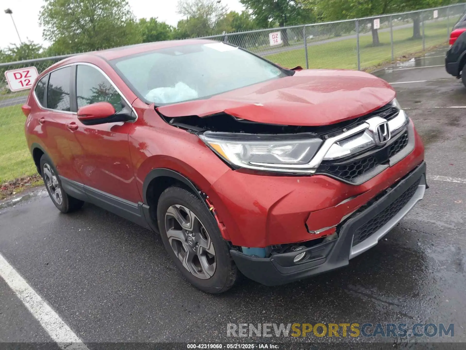1 fotografías del automóvil dañado 2HKRW2H57KH613336 HONDA CR-V 2019