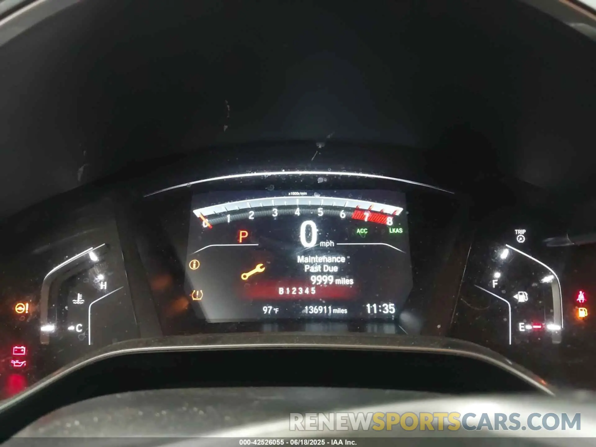 7 fotografías del automóvil dañado 2HKRW2H58KH617959 HONDA CR-V 2019