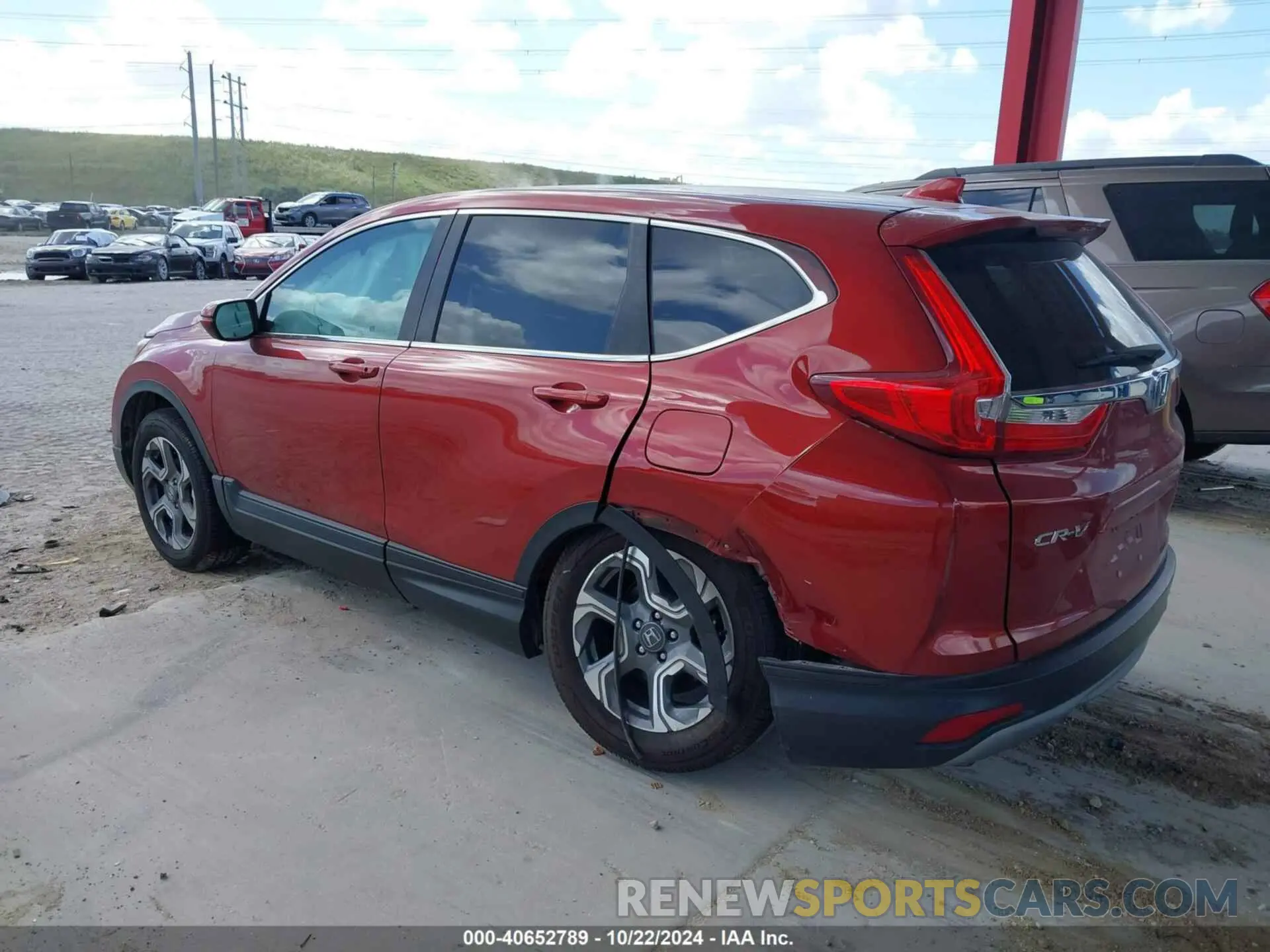 3 fotografías del automóvil dañado 2HKRW2H59KH633927 HONDA CR-V 2019