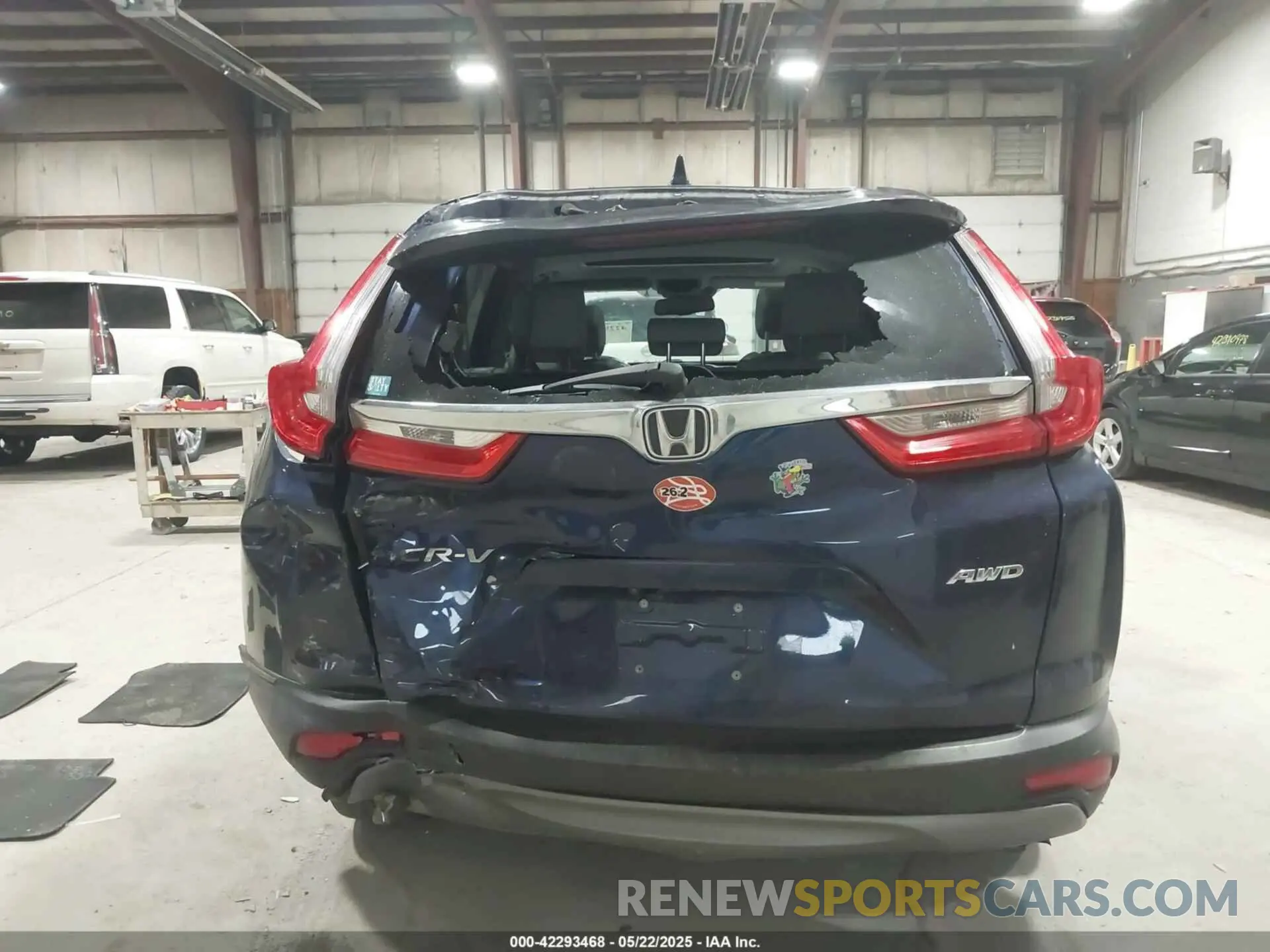 6 fotografías del automóvil dañado 2HKRW2H88KH620385 HONDA CR-V 2019