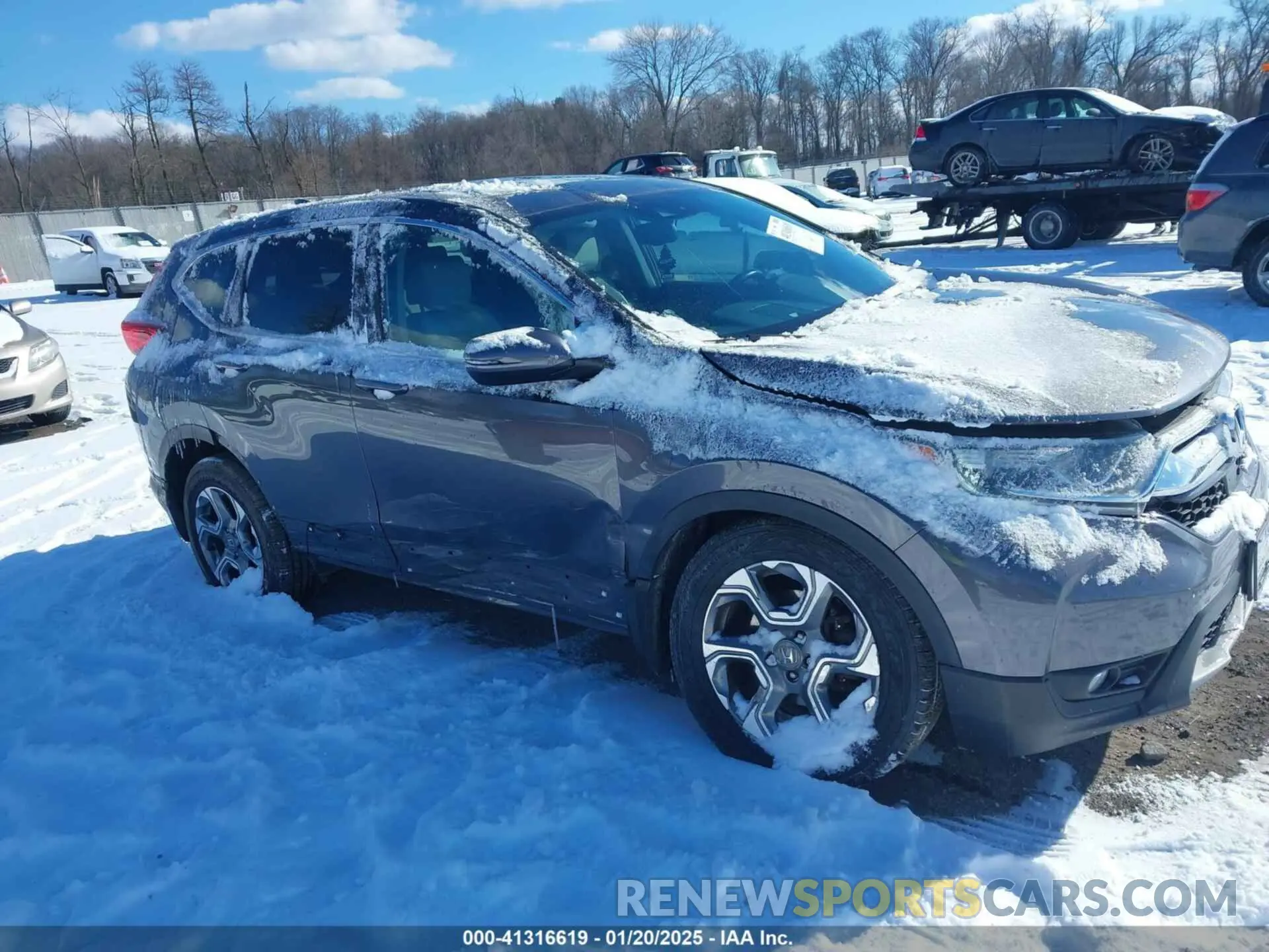 1 fotografías del automóvil dañado 2HKRW2H8XKH671869 HONDA CR-V 2019