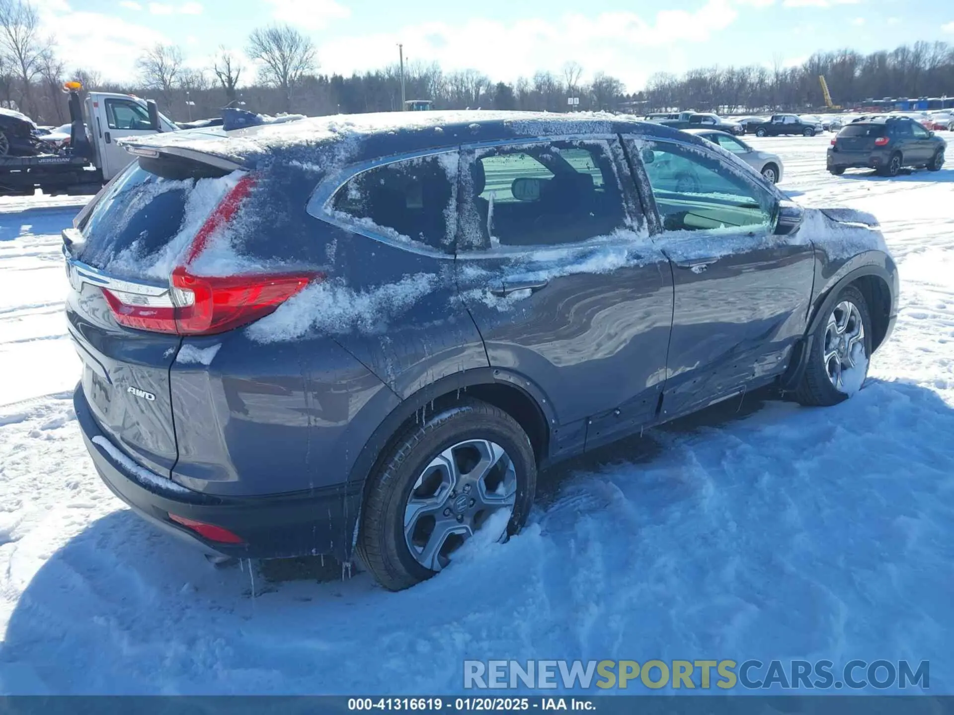 4 fotografías del automóvil dañado 2HKRW2H8XKH671869 HONDA CR-V 2019