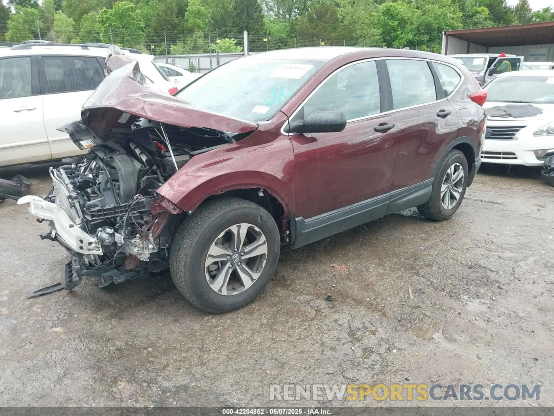 2 fotografías del automóvil dañado 2HKRW5H34KH402224 HONDA CR-V 2019