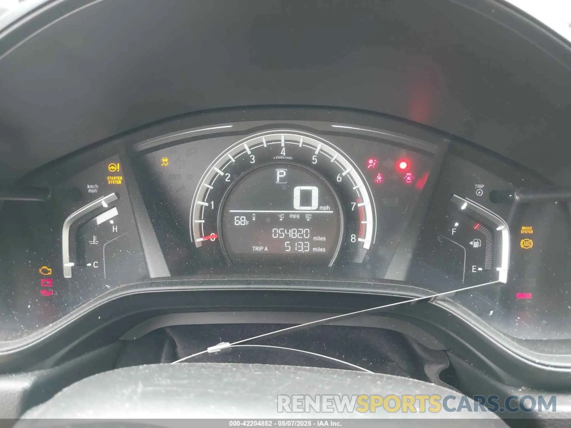 7 fotografías del automóvil dañado 2HKRW5H34KH402224 HONDA CR-V 2019