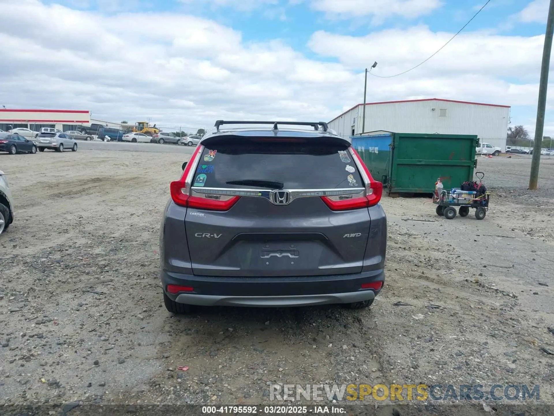 17 fotografías del automóvil dañado 2HKRW6H30KH208392 HONDA CR-V 2019