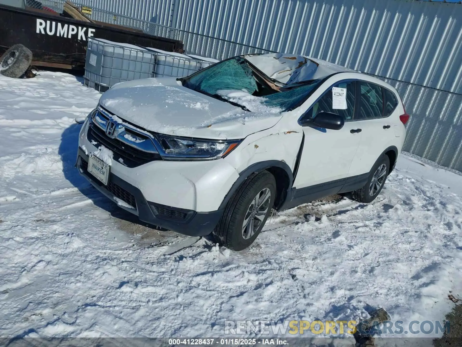 2 fotografías del automóvil dañado 2HKRW6H30KH232708 HONDA CR-V 2019