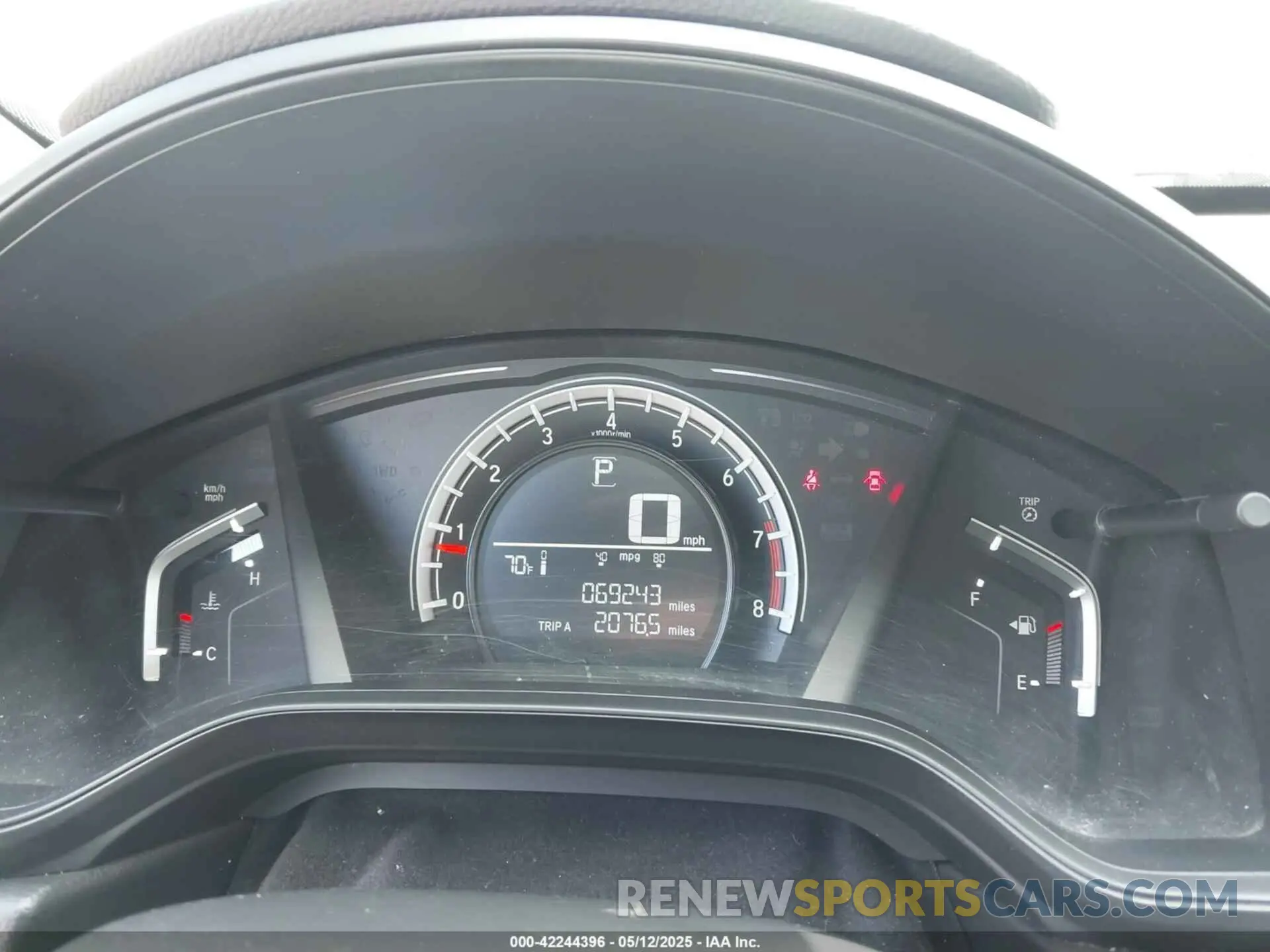 7 fotografías del automóvil dañado 2HKRW6H32KH223945 HONDA CR-V 2019