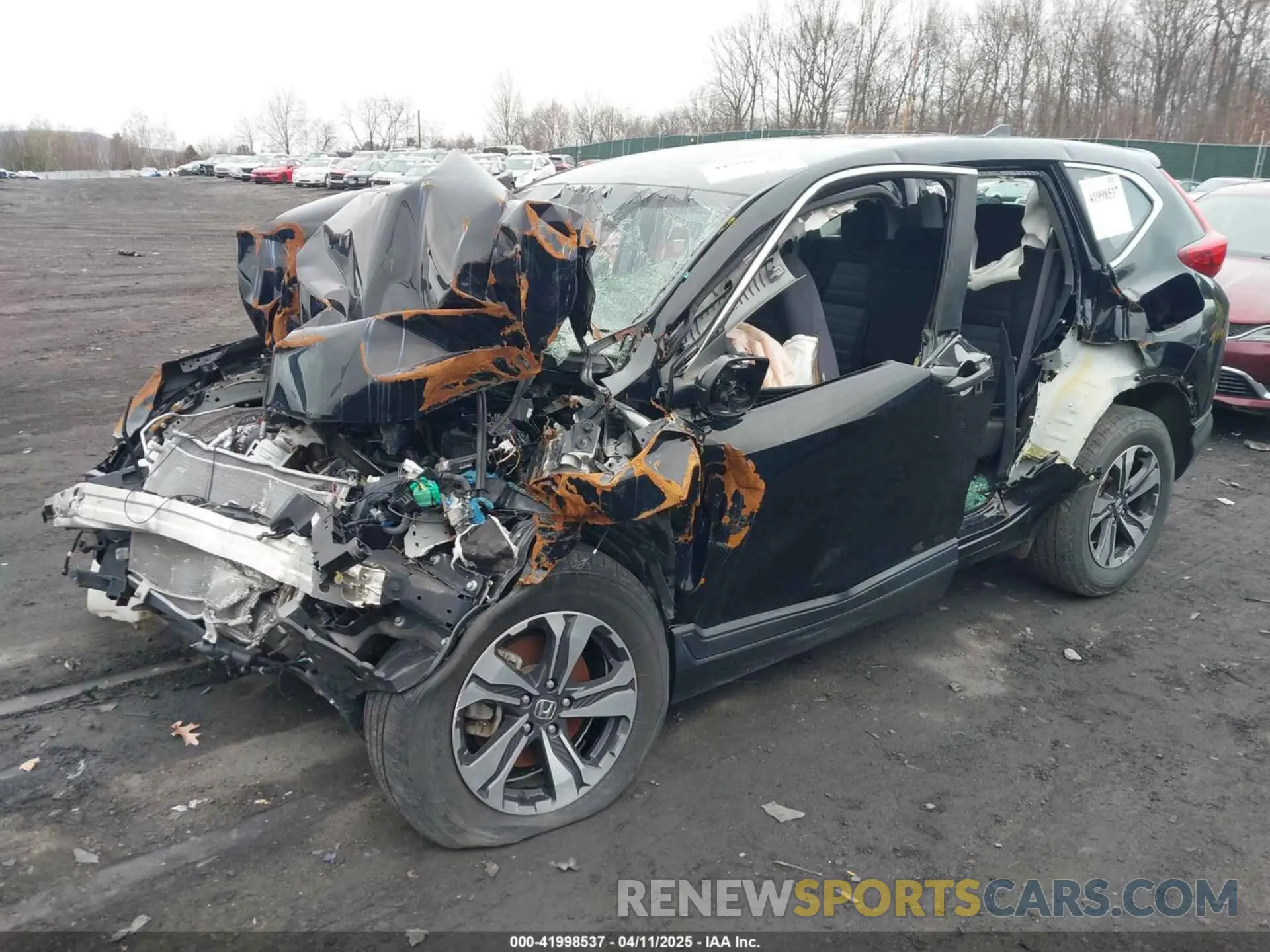 2 fotografías del automóvil dañado 2HKRW6H33KH228345 HONDA CR-V 2019