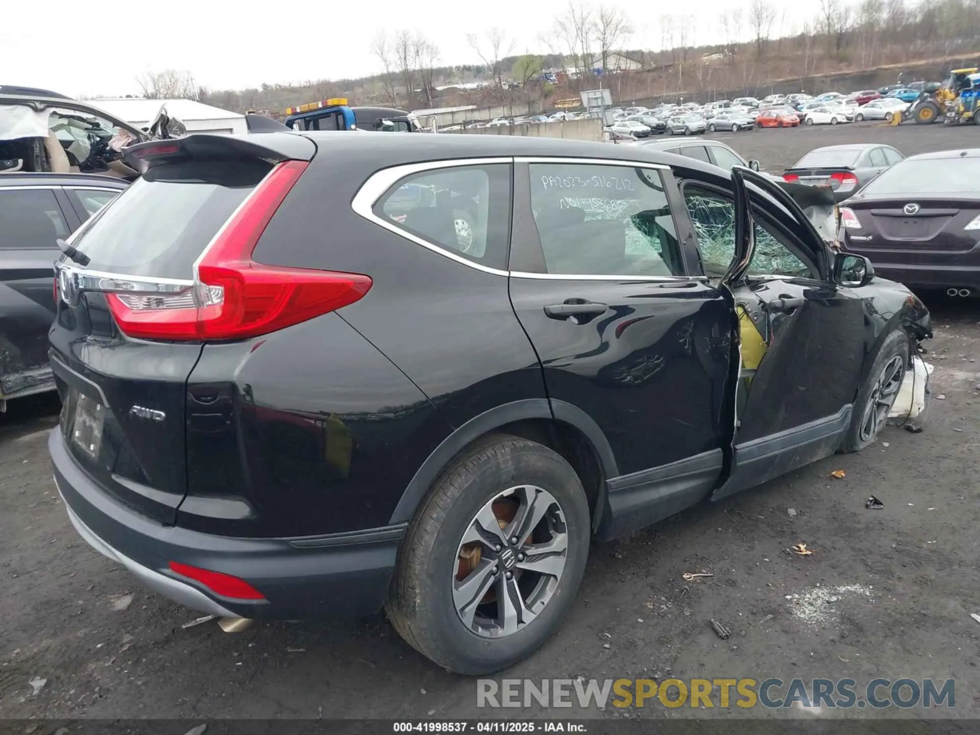 4 fotografías del automóvil dañado 2HKRW6H33KH228345 HONDA CR-V 2019