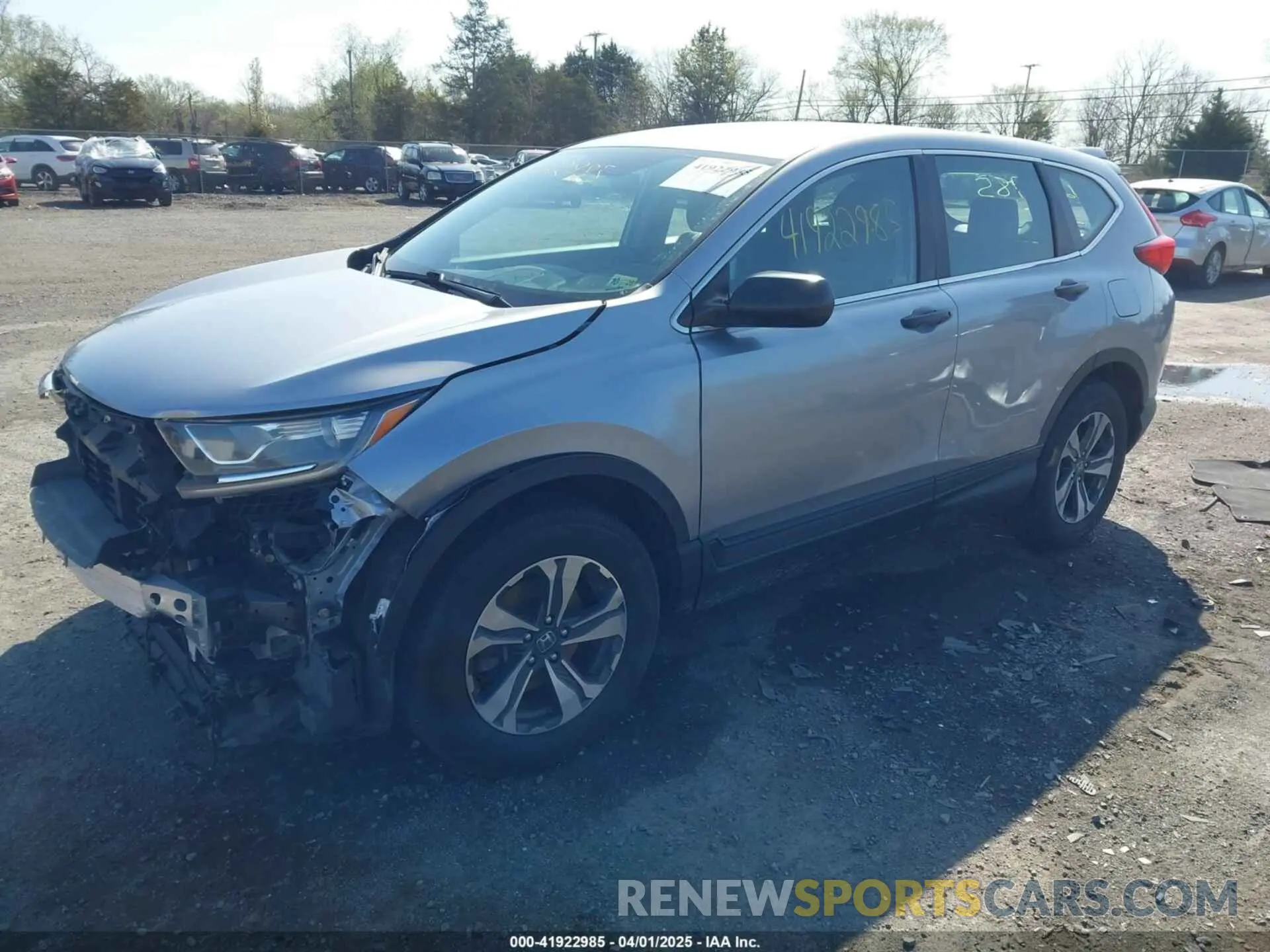 2 fotografías del automóvil dañado 2HKRW6H33KH232508 HONDA CR-V 2019