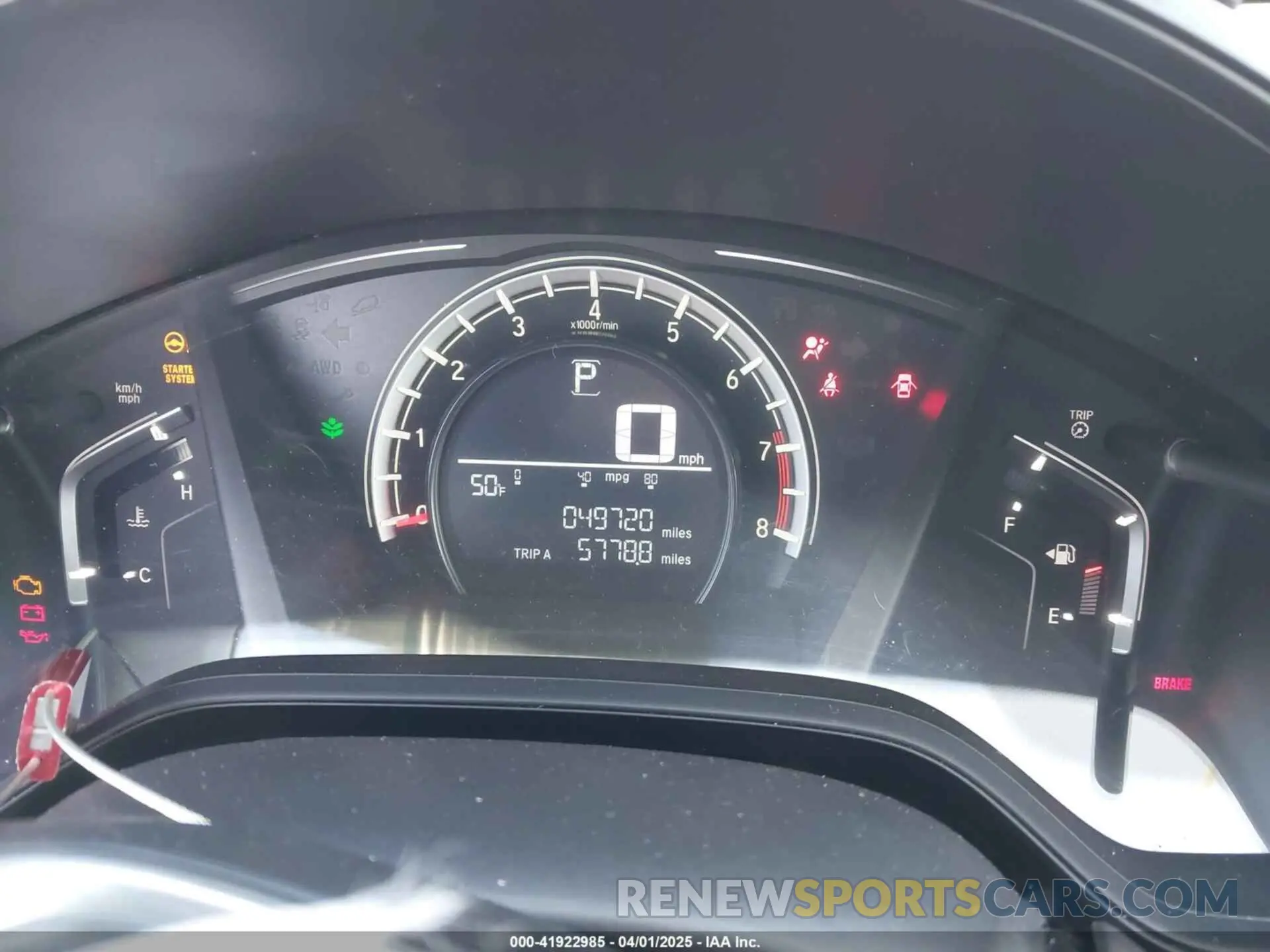 7 fotografías del automóvil dañado 2HKRW6H33KH232508 HONDA CR-V 2019