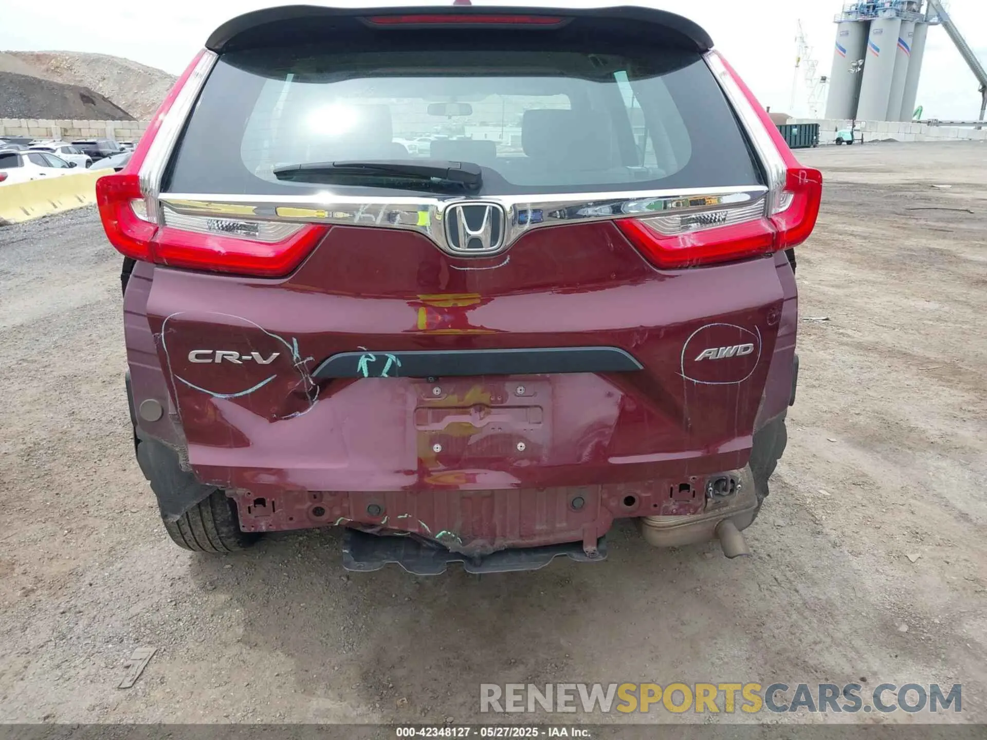 6 fotografías del automóvil dañado 2HKRW6H36KH215928 HONDA CR-V 2019