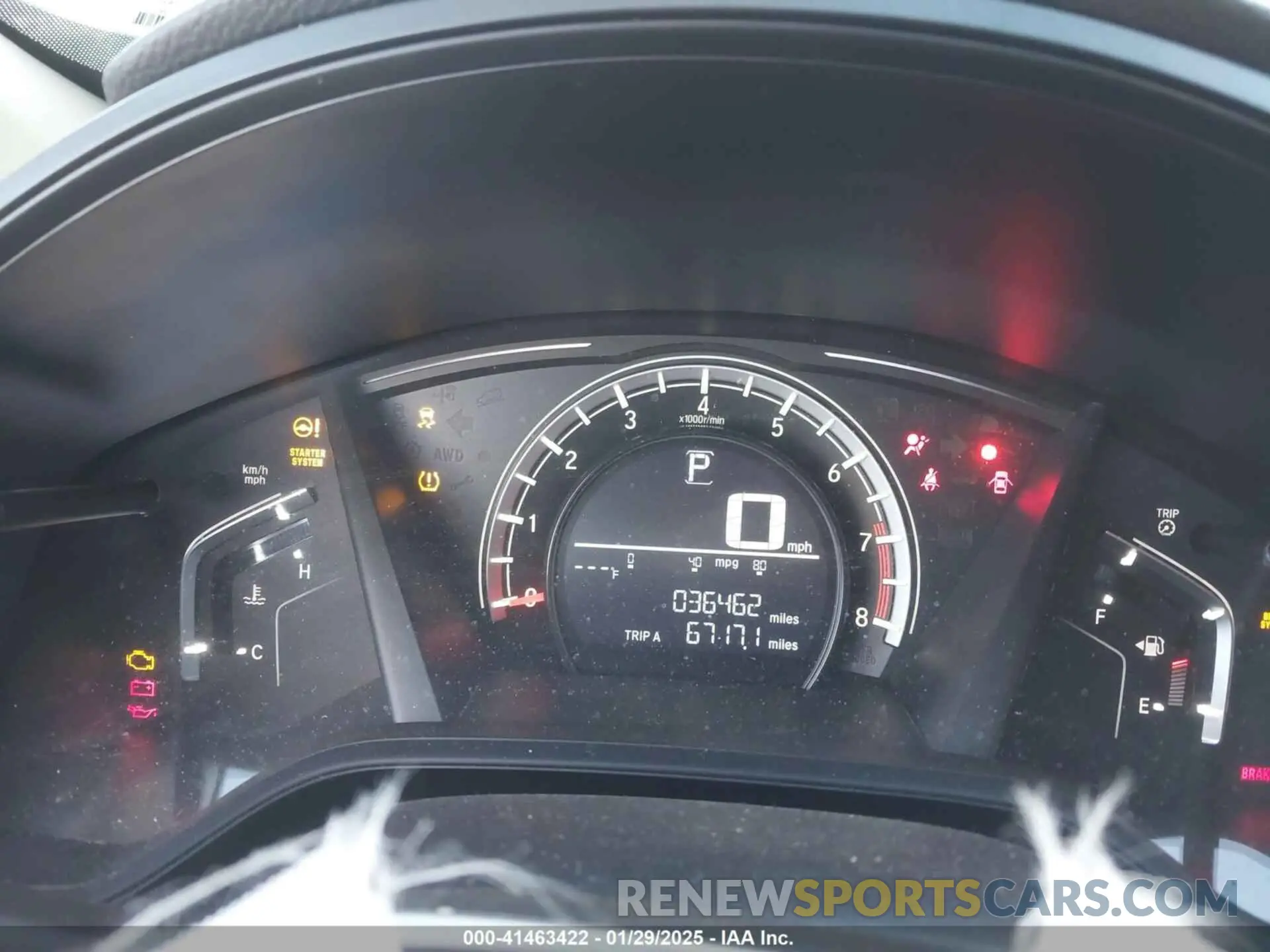 7 fotografías del automóvil dañado 2HKRW6H36KH230378 HONDA CR-V 2019