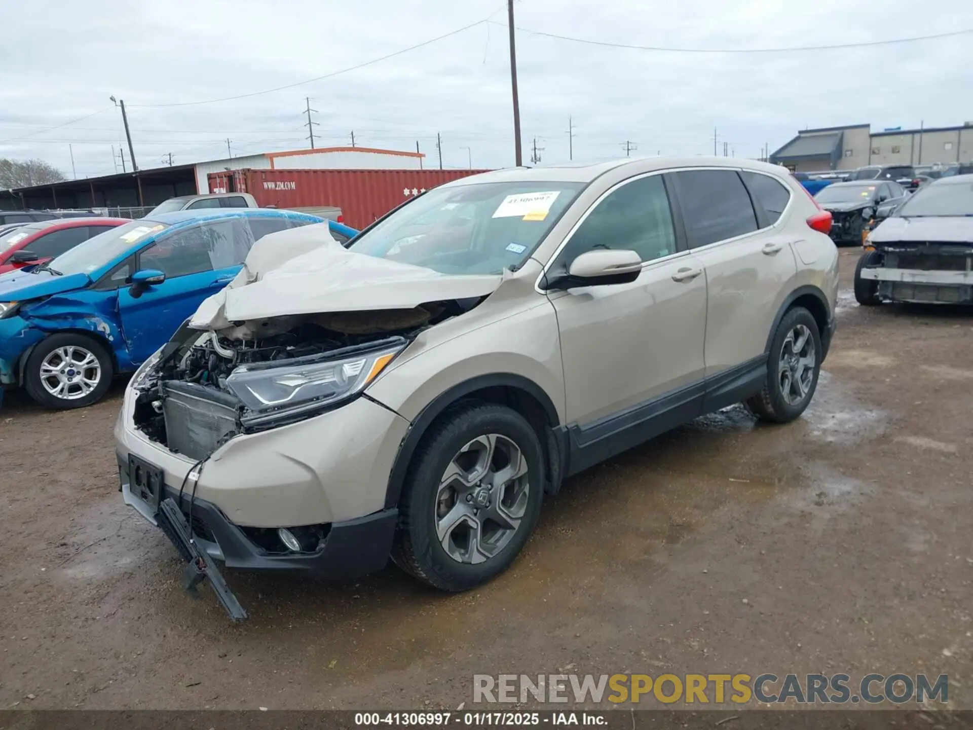 2 fotografías del automóvil dañado 5J6RW1H56KL002651 HONDA CR-V 2019