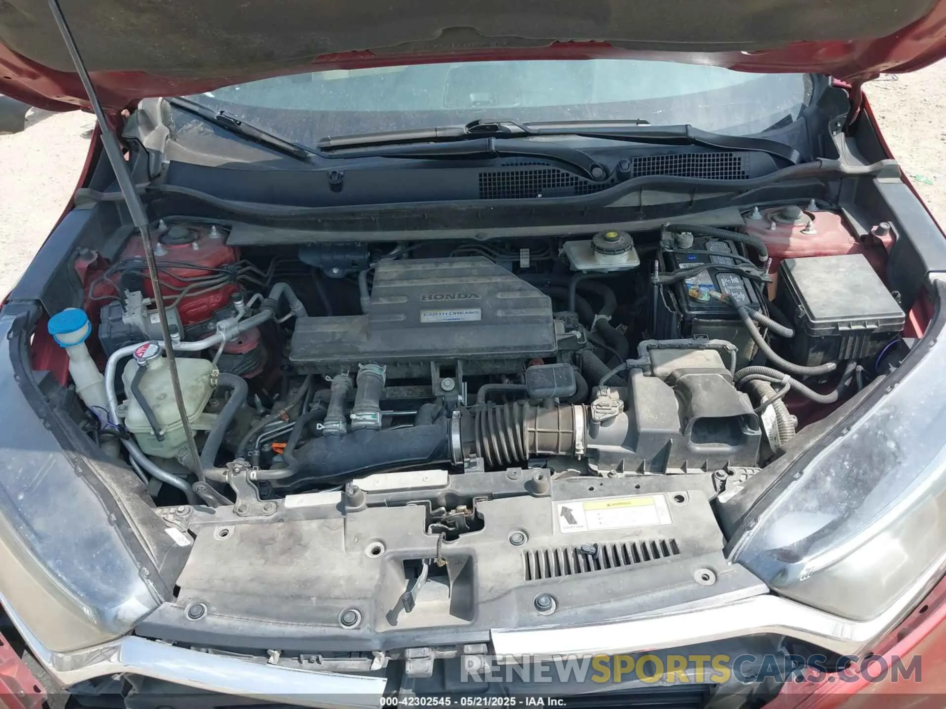 10 fotografías del automóvil dañado 5J6RW1H57KL001136 HONDA CR-V 2019