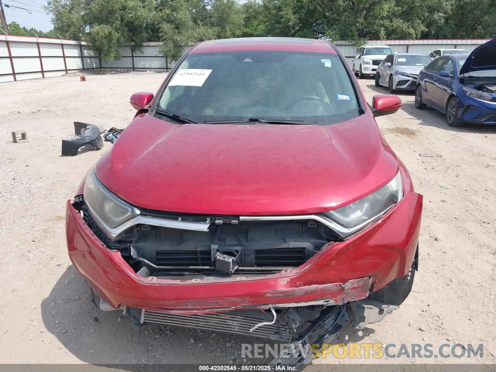 12 fotografías del automóvil dañado 5J6RW1H57KL001136 HONDA CR-V 2019