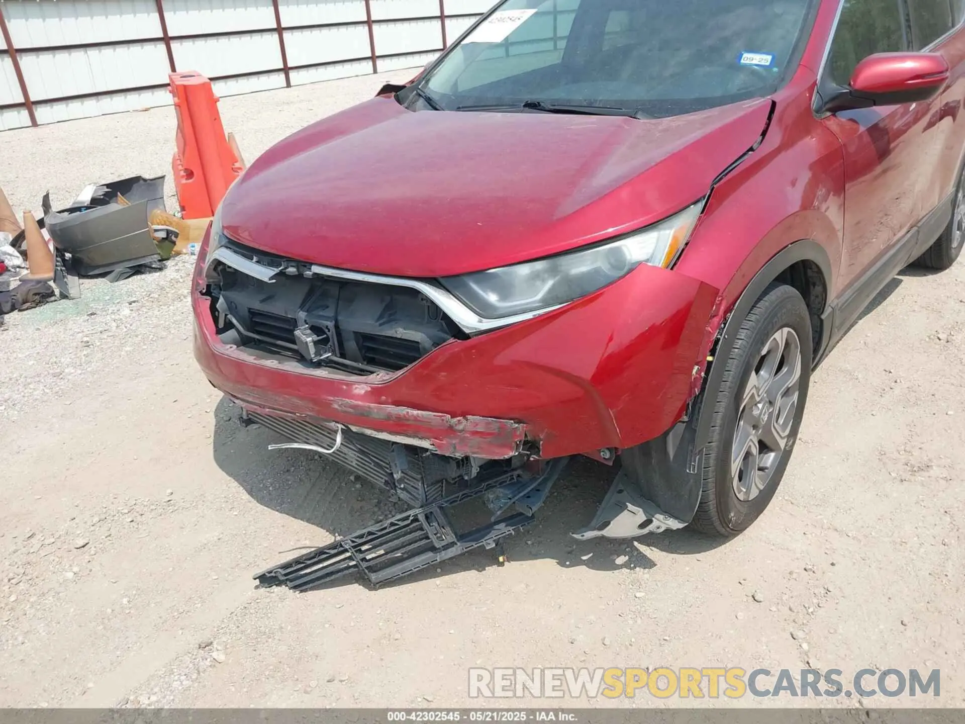 6 fotografías del automóvil dañado 5J6RW1H57KL001136 HONDA CR-V 2019
